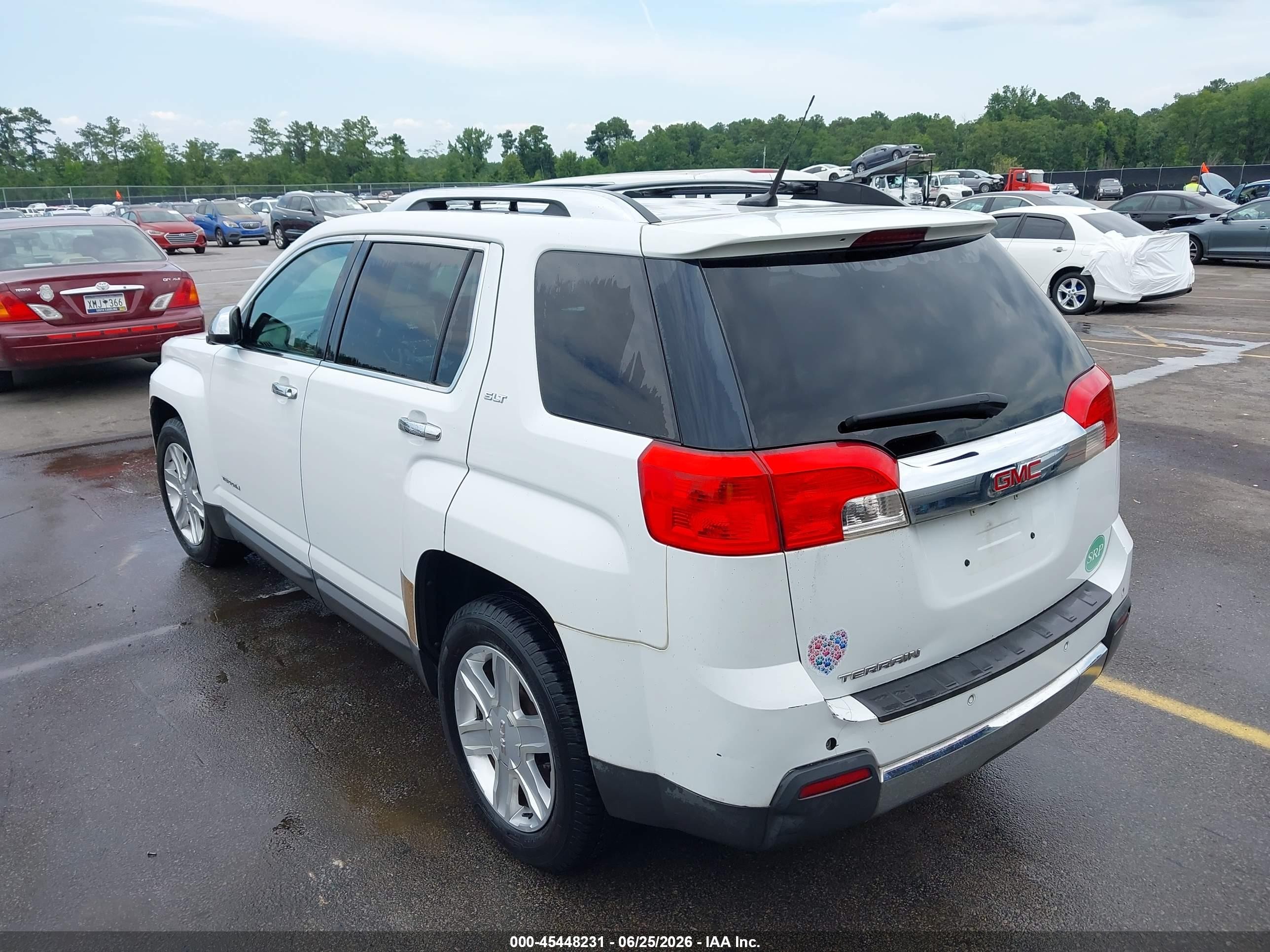 2011 Gmc Terrain Slt-2 White vin: 2CTALWEC3B6458583