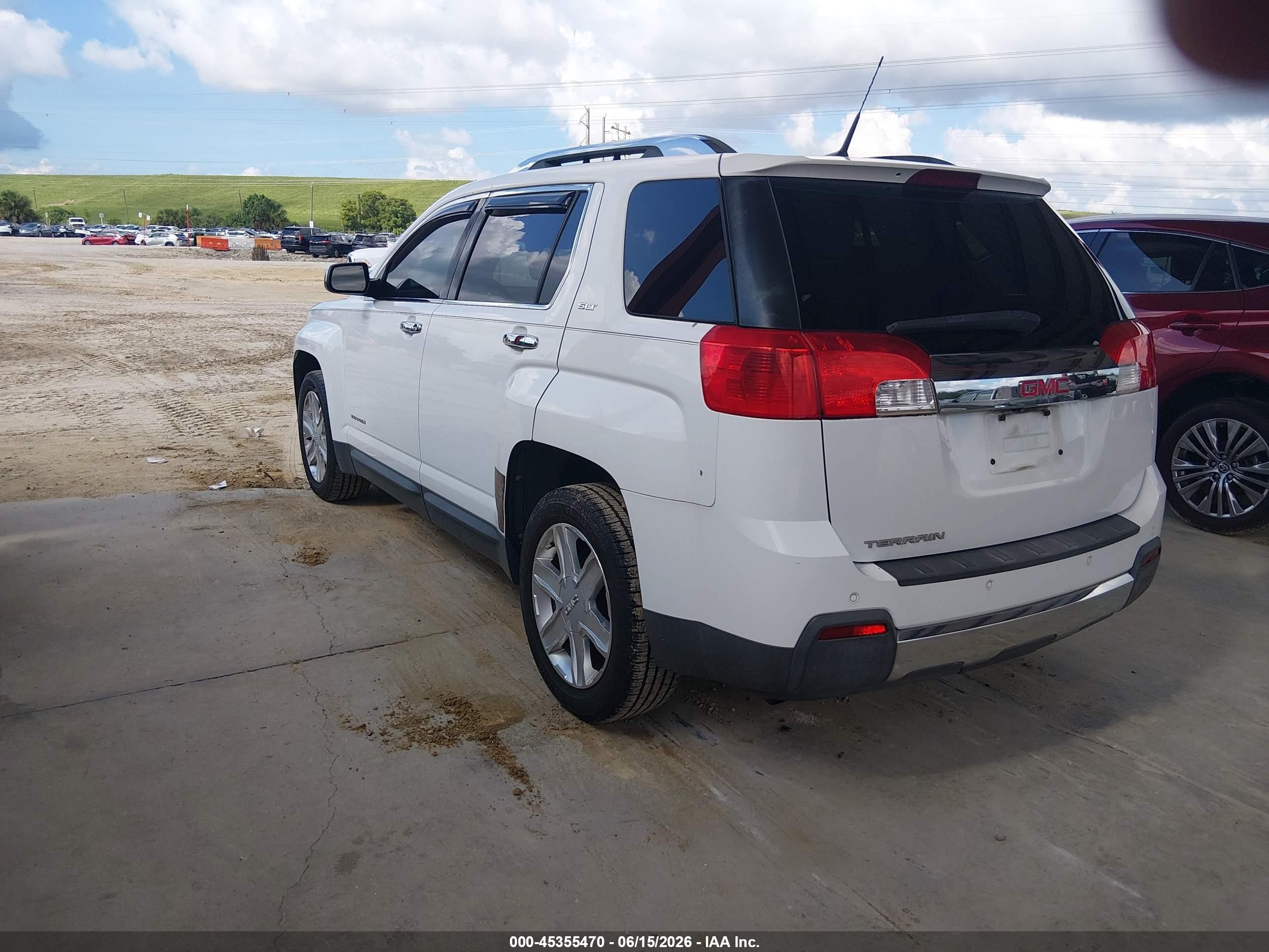 2011 Gmc Terrain Slt-2 White vin: 2CTALWEC4B6205210