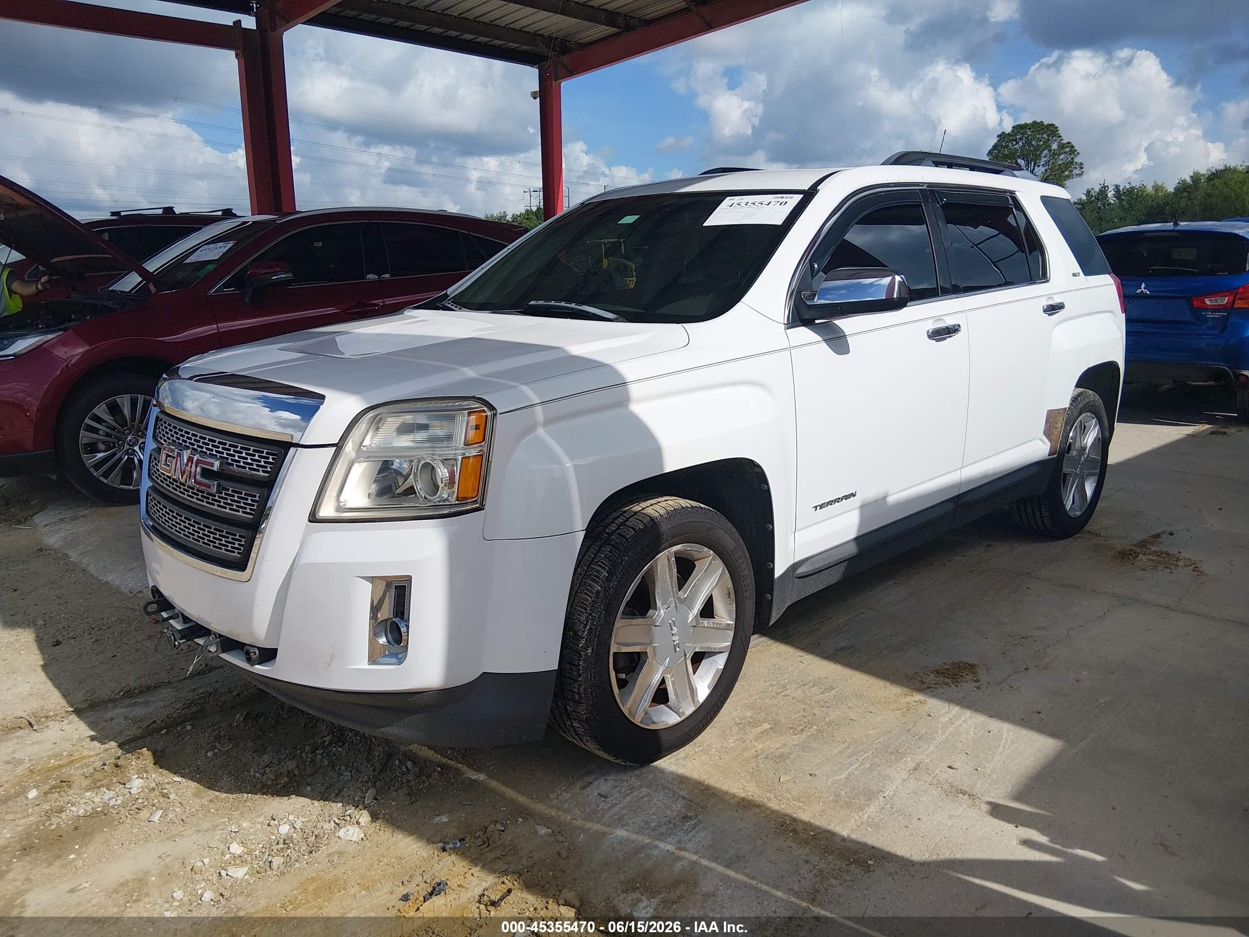 2011 Gmc Terrain Slt-2 White vin: 2CTALWEC4B6205210
