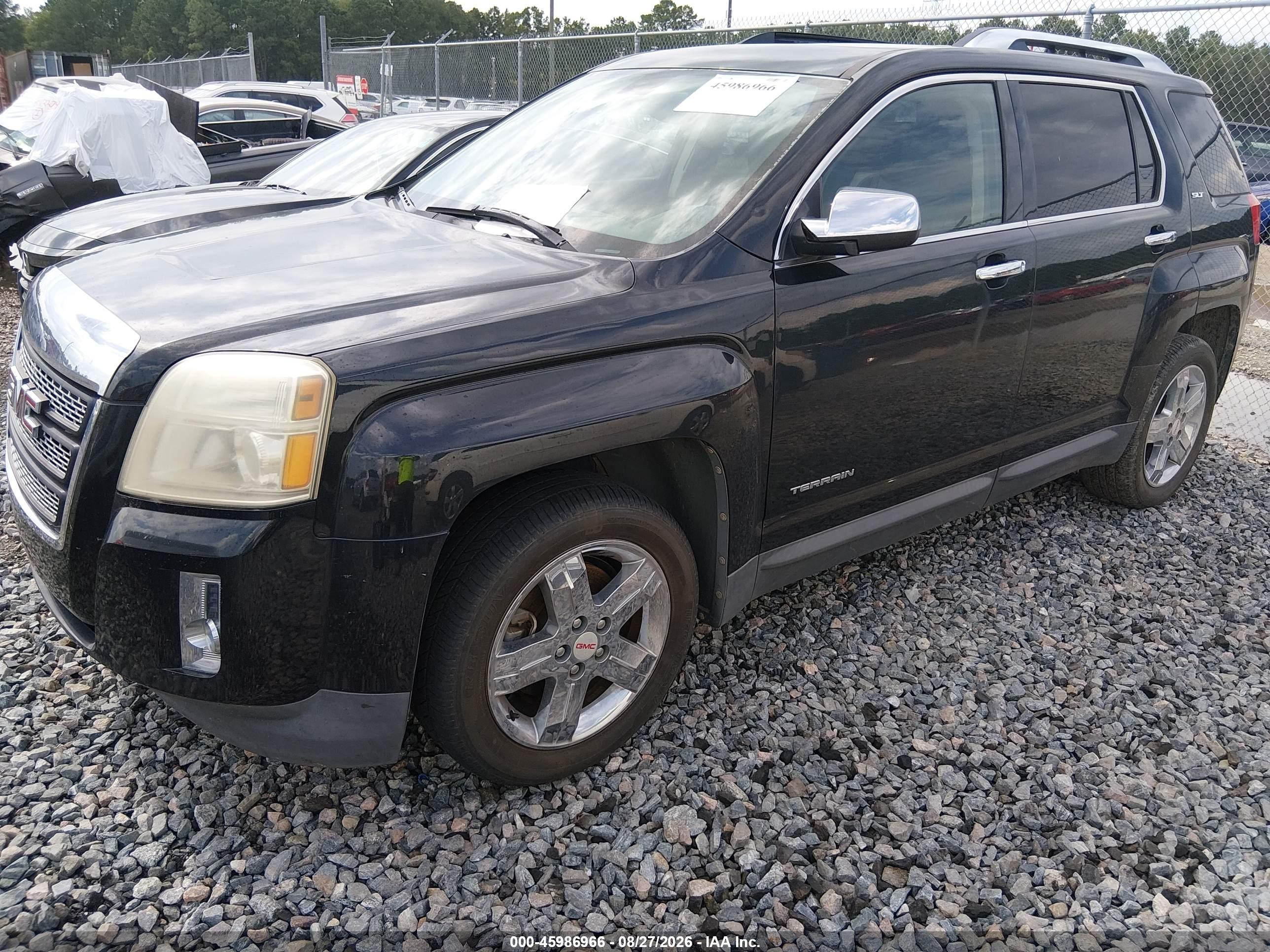 2011 Gmc Terrain Slt-2 Black vin: 2CTALWEC4B6432512