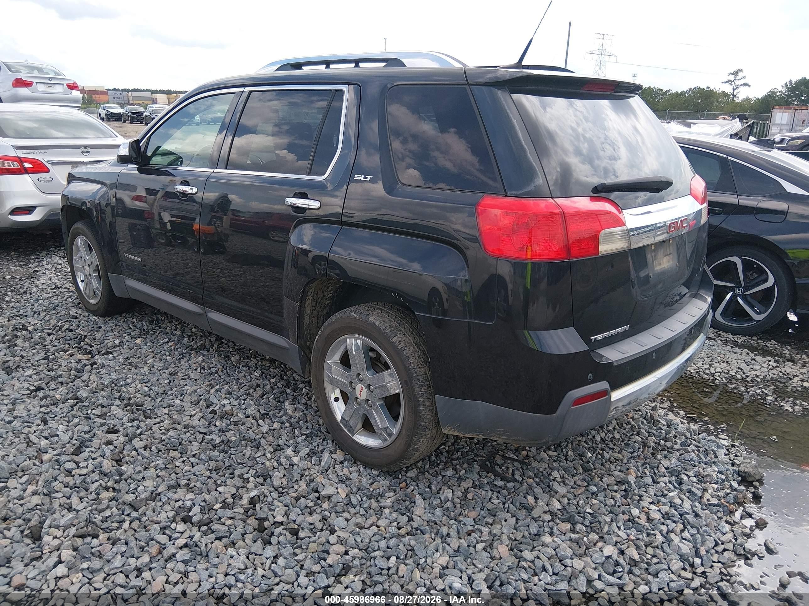 2011 Gmc Terrain Slt-2 Black vin: 2CTALWEC4B6432512