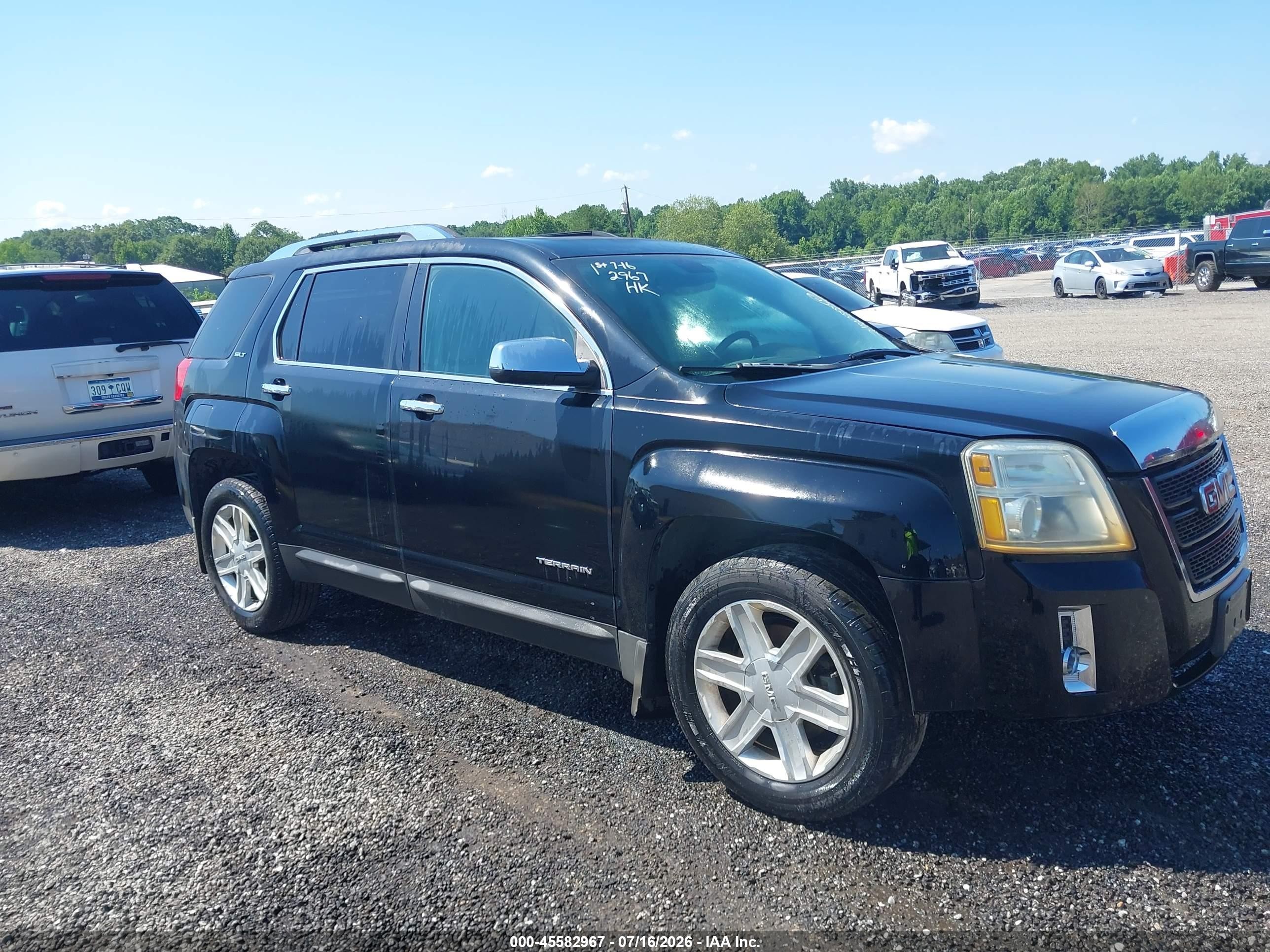 2011 Gmc Terrain Slt-2 Black vin: 2CTALWEC7B6294982