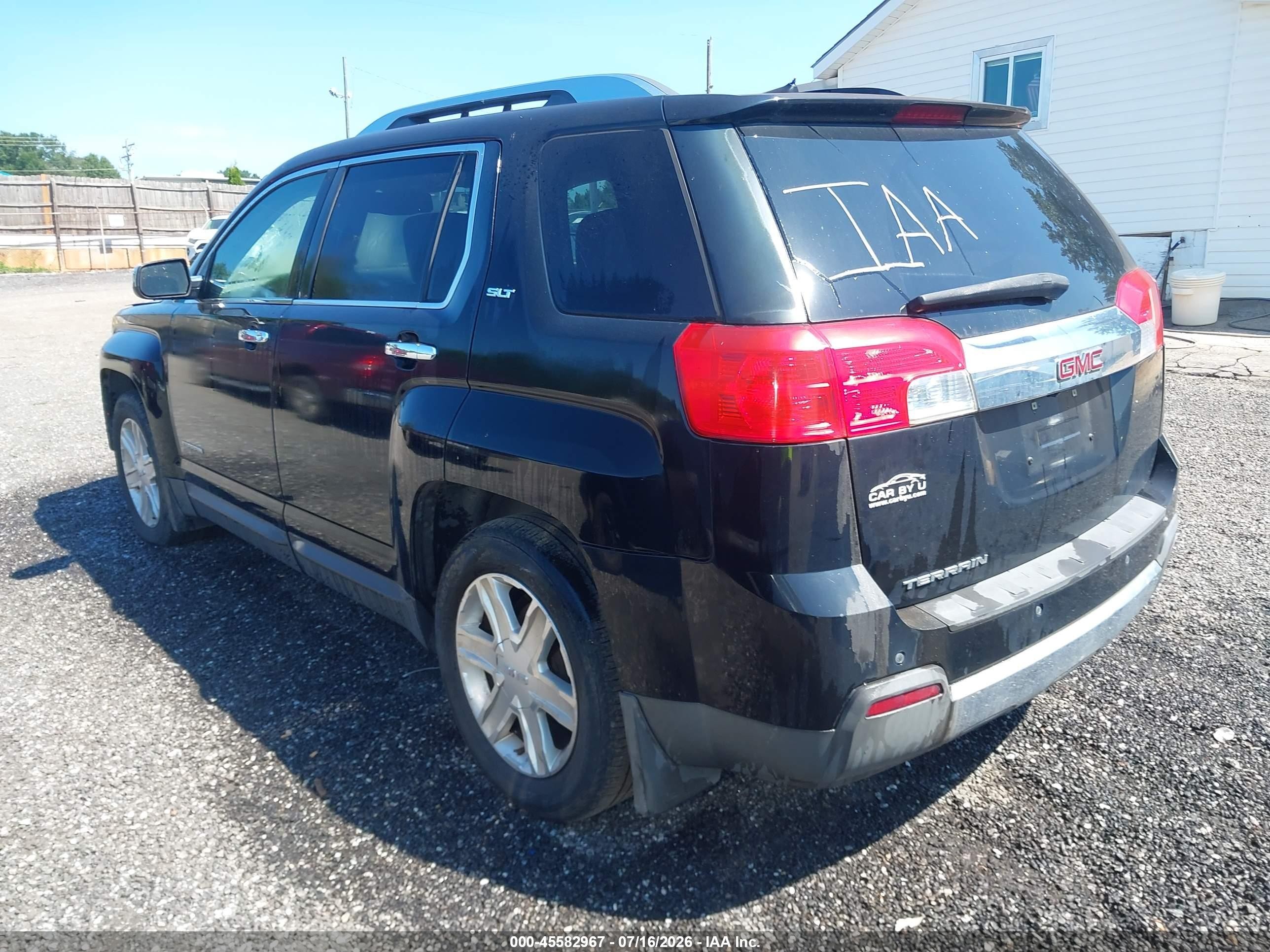 2011 Gmc Terrain Slt-2 Black vin: 2CTALWEC7B6294982