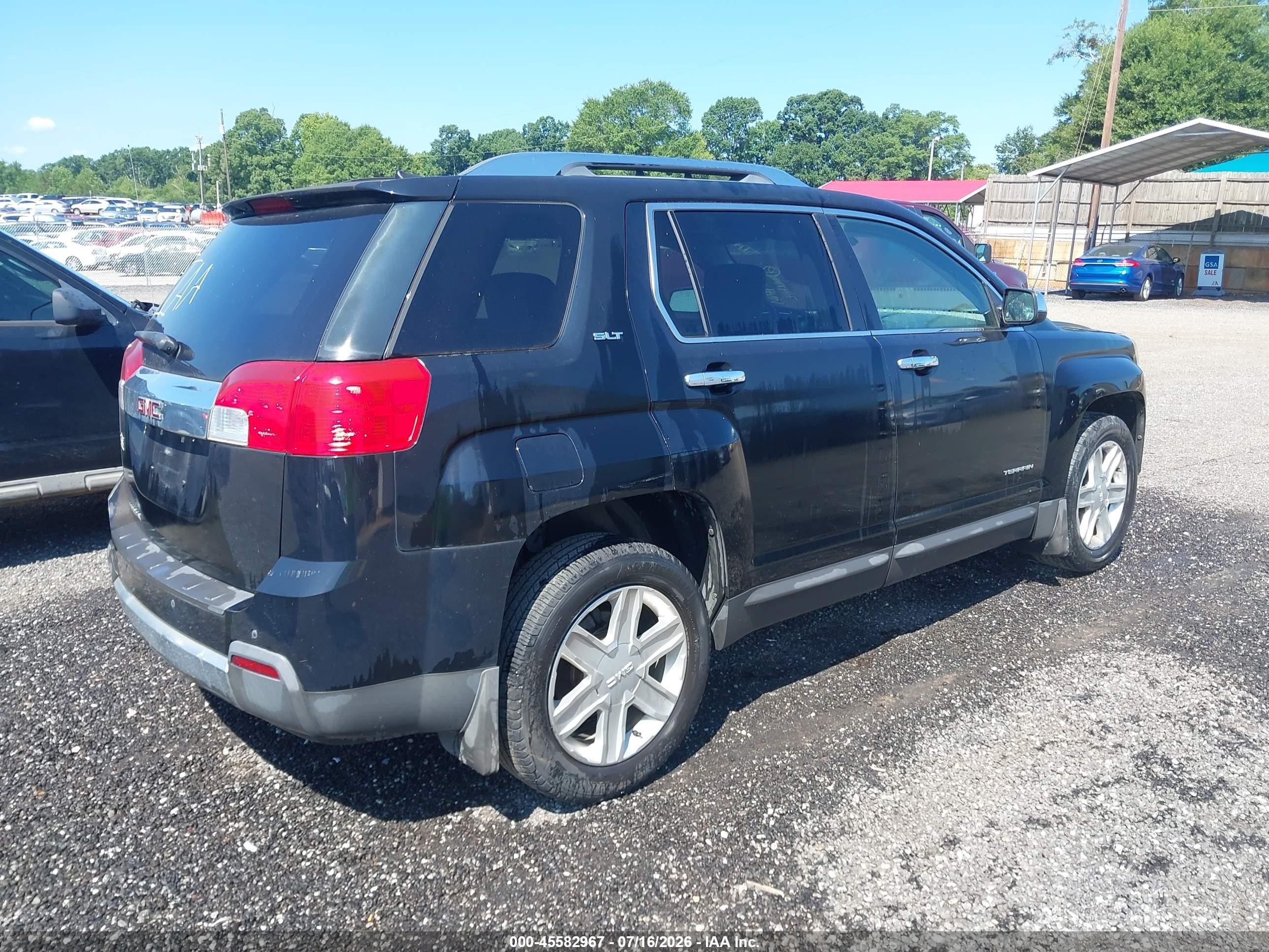 2011 Gmc Terrain Slt-2 Black vin: 2CTALWEC7B6294982