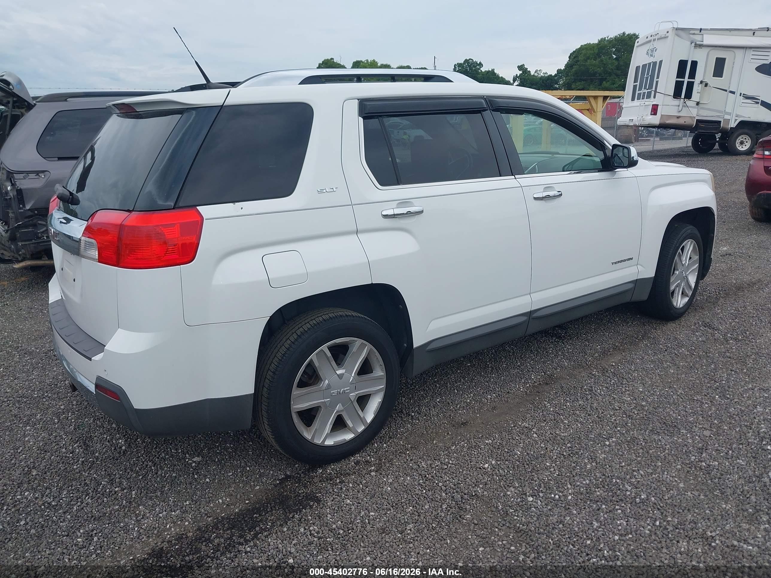 2011 Gmc Terrain Slt-2 White vin: 2CTALWEC7B6438384
