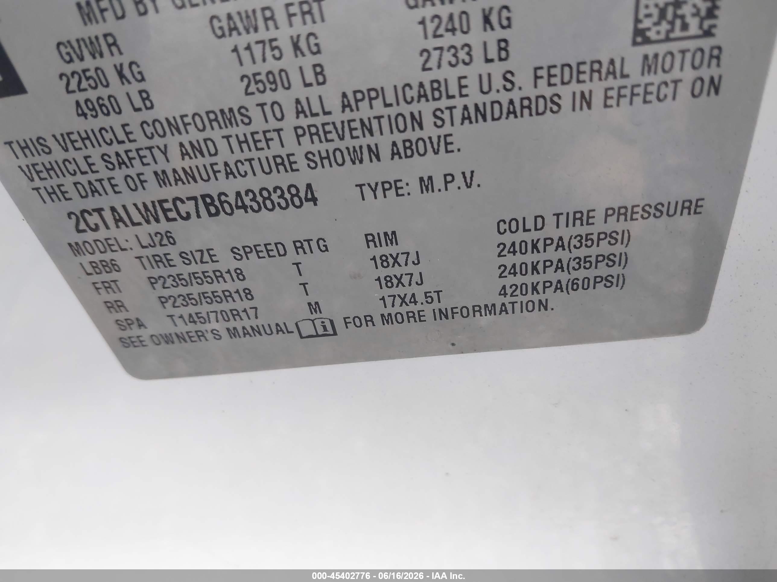 2011 Gmc Terrain Slt-2 White vin: 2CTALWEC7B6438384