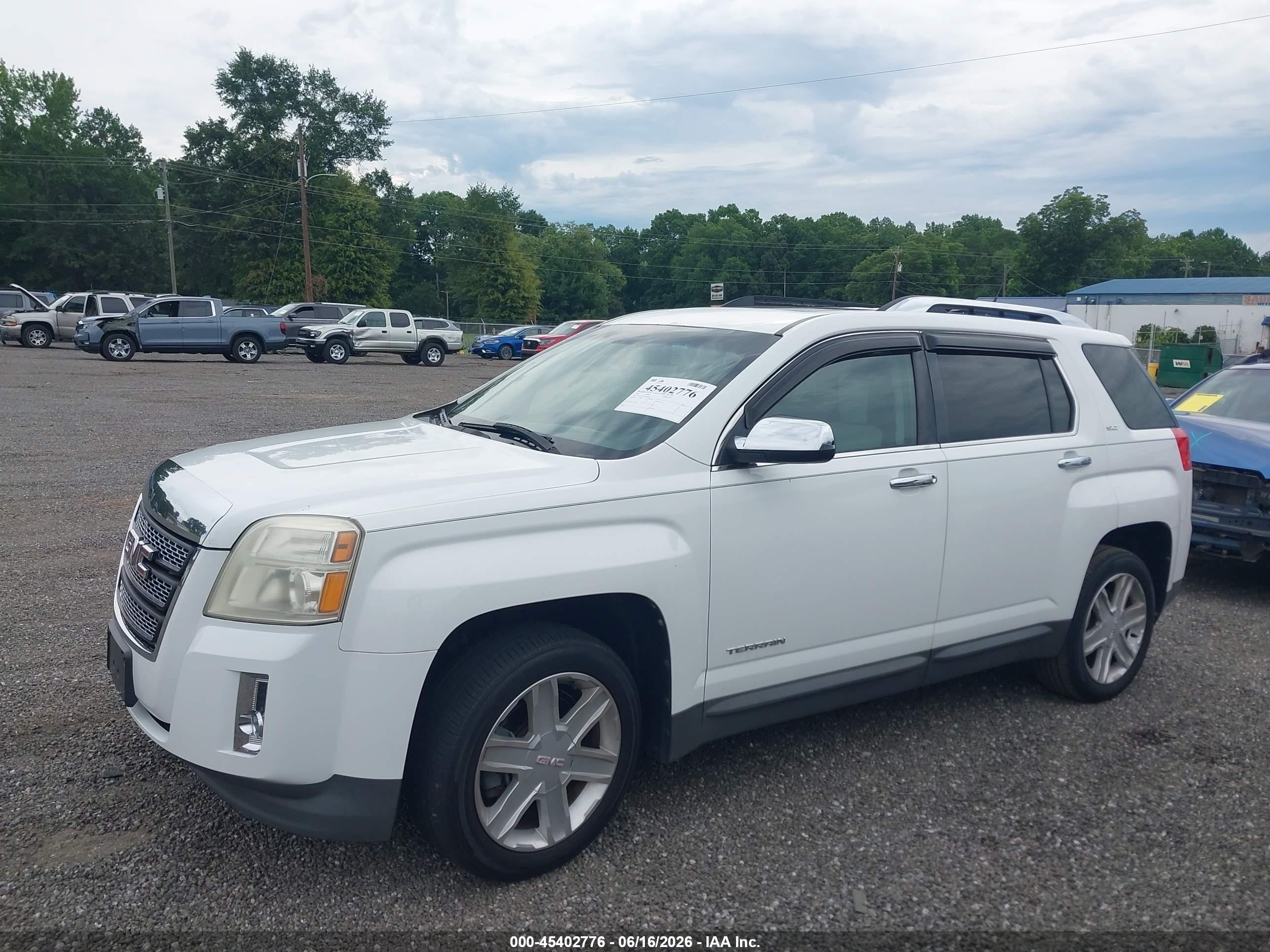 2011 Gmc Terrain Slt-2 White vin: 2CTALWEC7B6438384