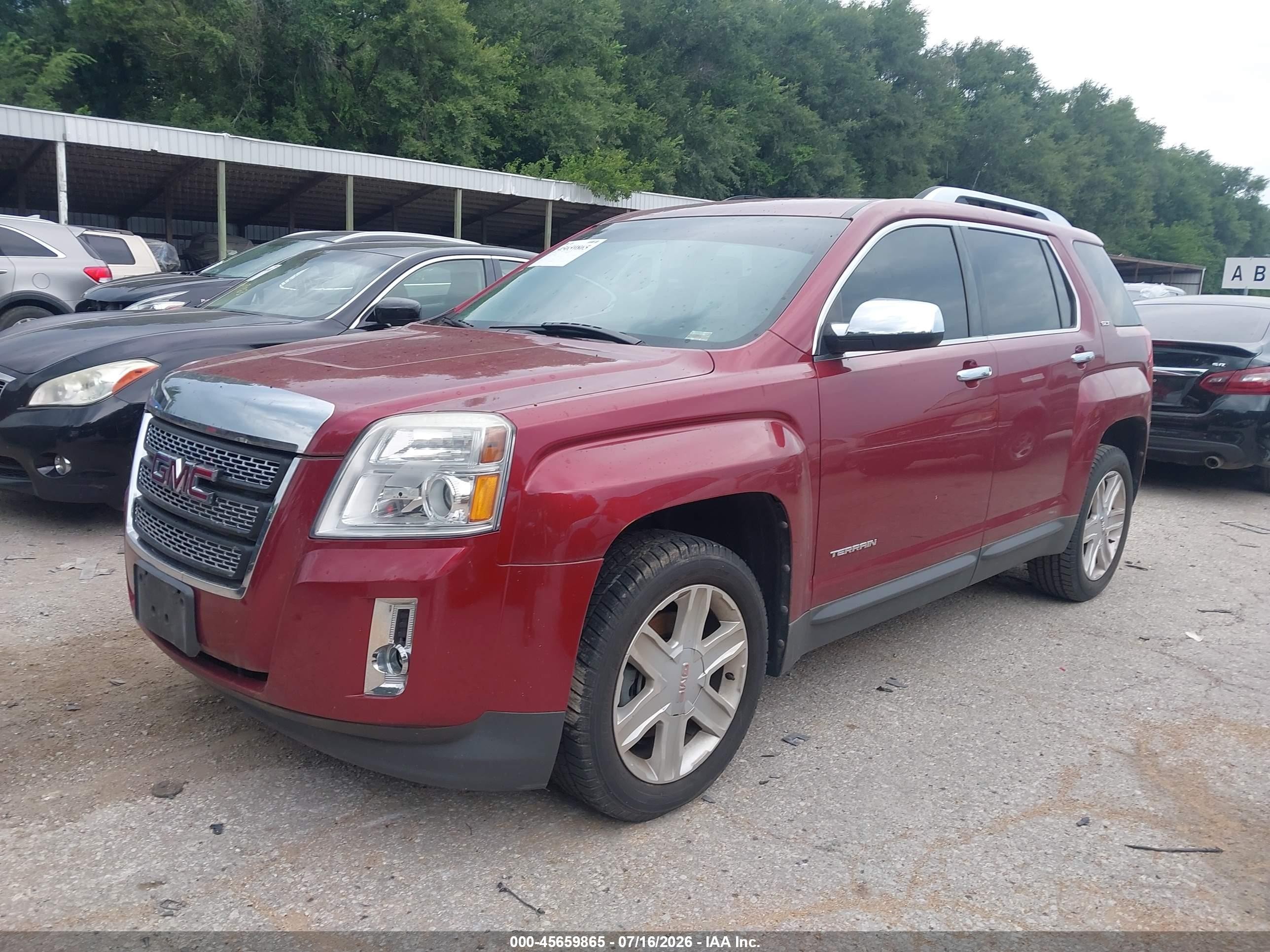 2011 Gmc Terrain Slt-2 Burgundy vin: 2CTALWEC8B6343428