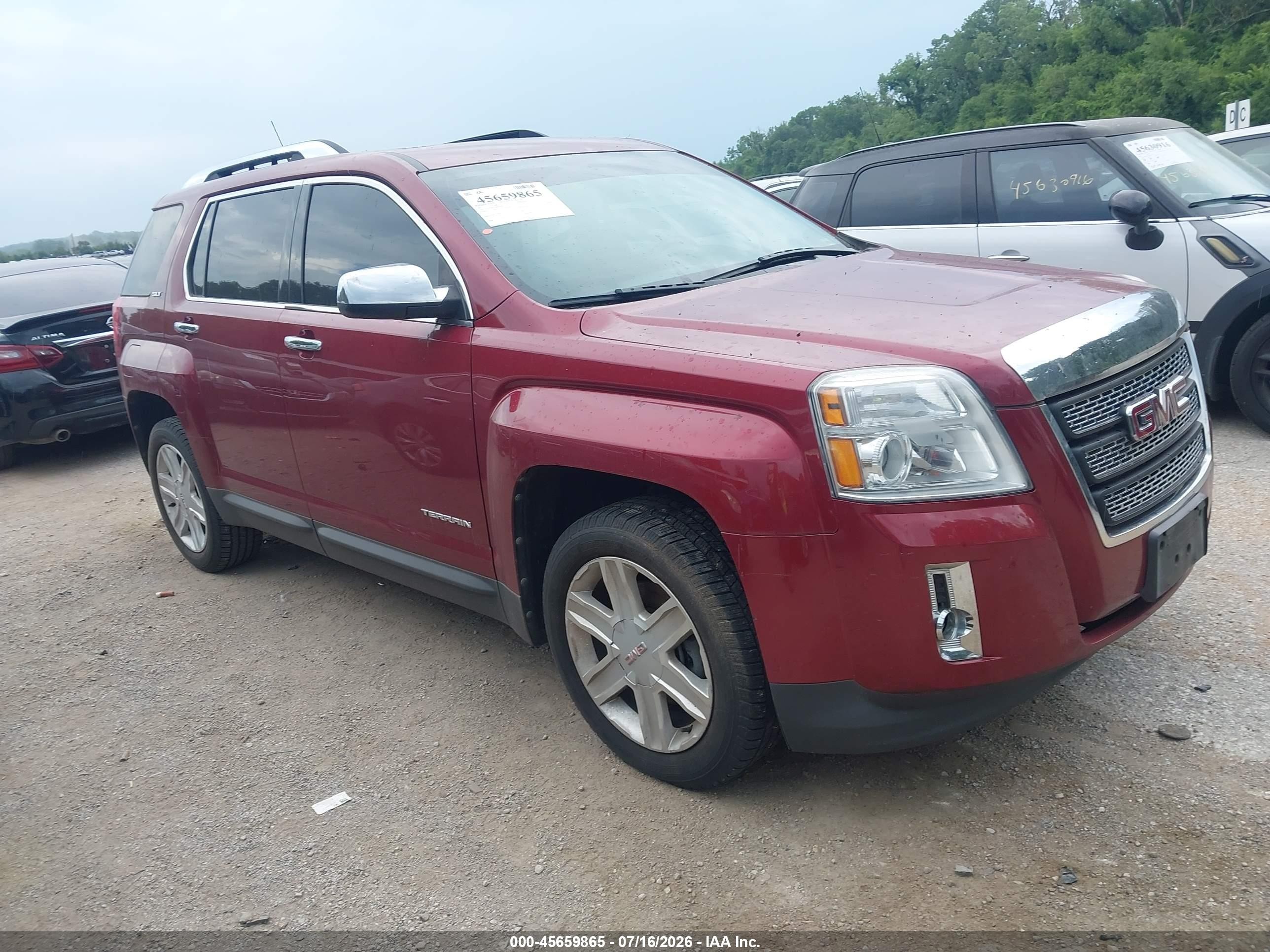 2011 Gmc Terrain Slt-2 Burgundy vin: 2CTALWEC8B6343428