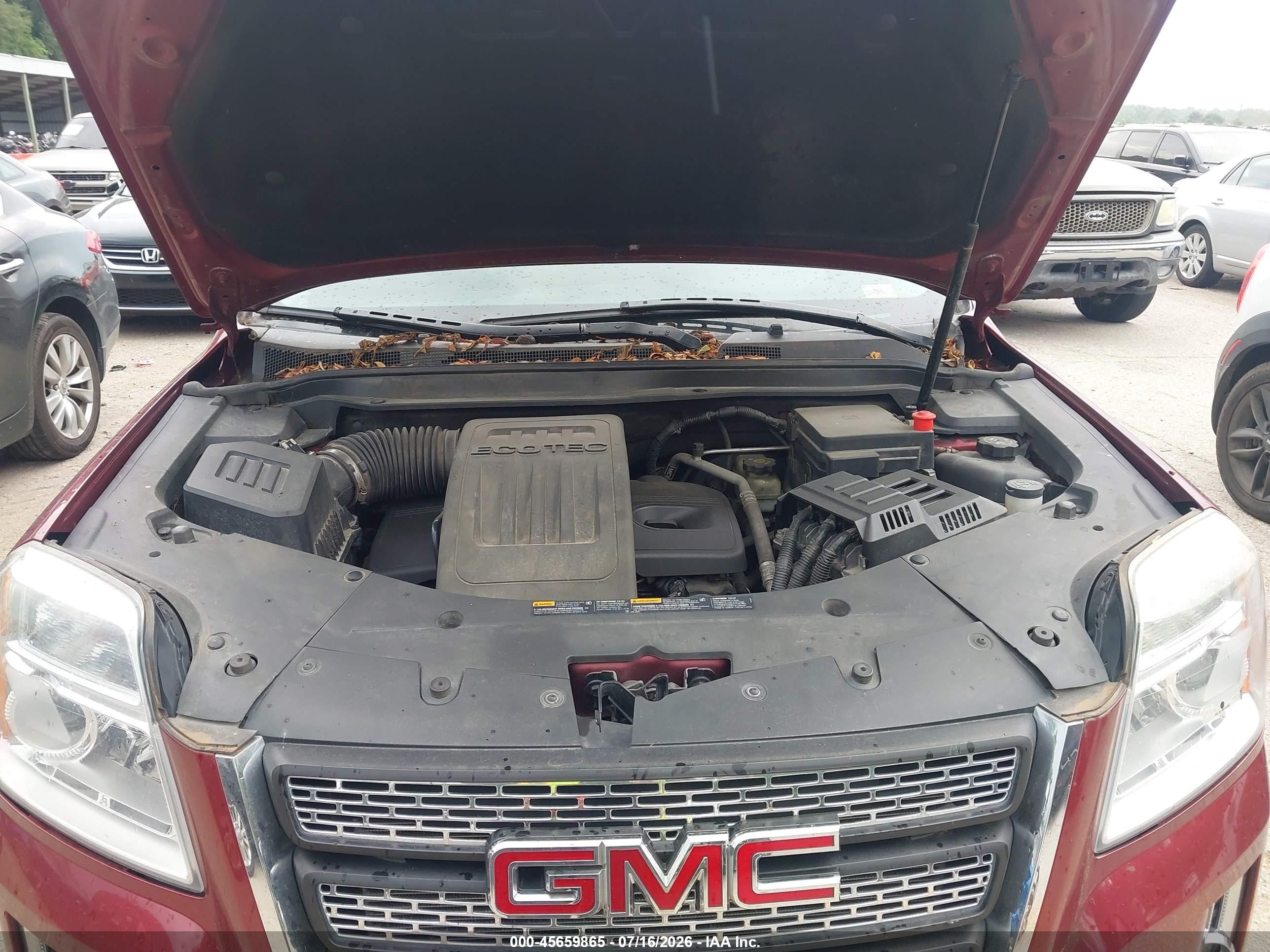 2011 Gmc Terrain Slt-2 Burgundy vin: 2CTALWEC8B6343428