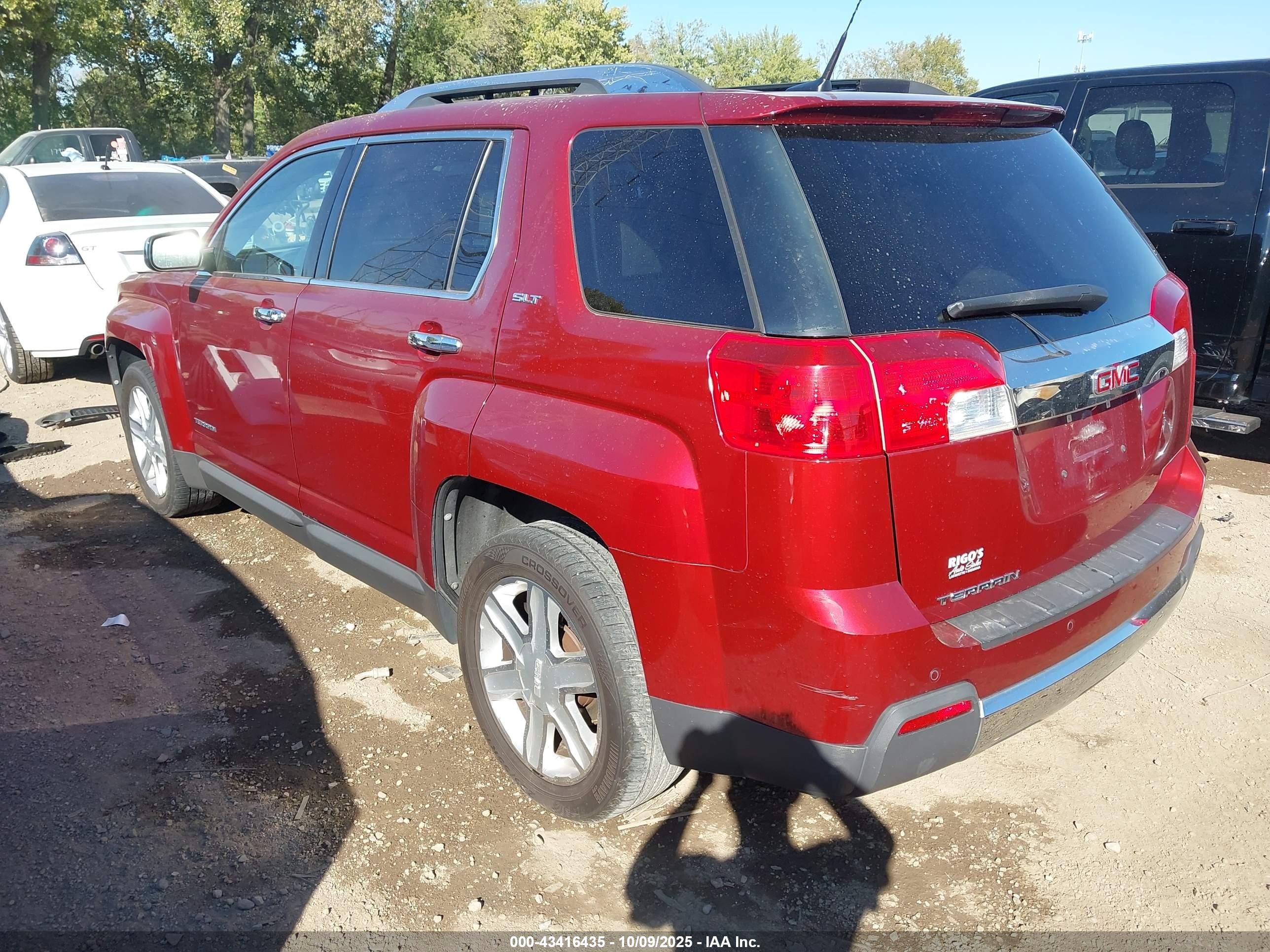 2011 Gmc Terrain Slt-2 Красный vin: 2CTALWECXB6240754
