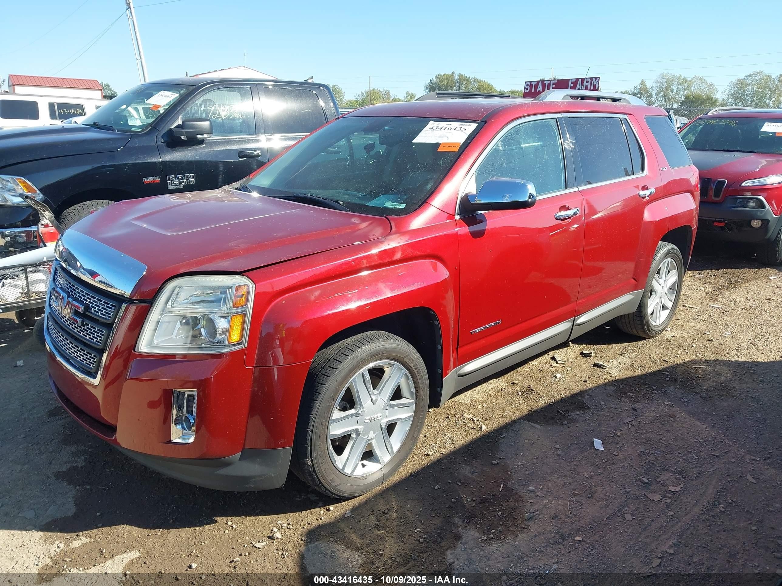 2011 Gmc Terrain Slt-2 Красный vin: 2CTALWECXB6240754
