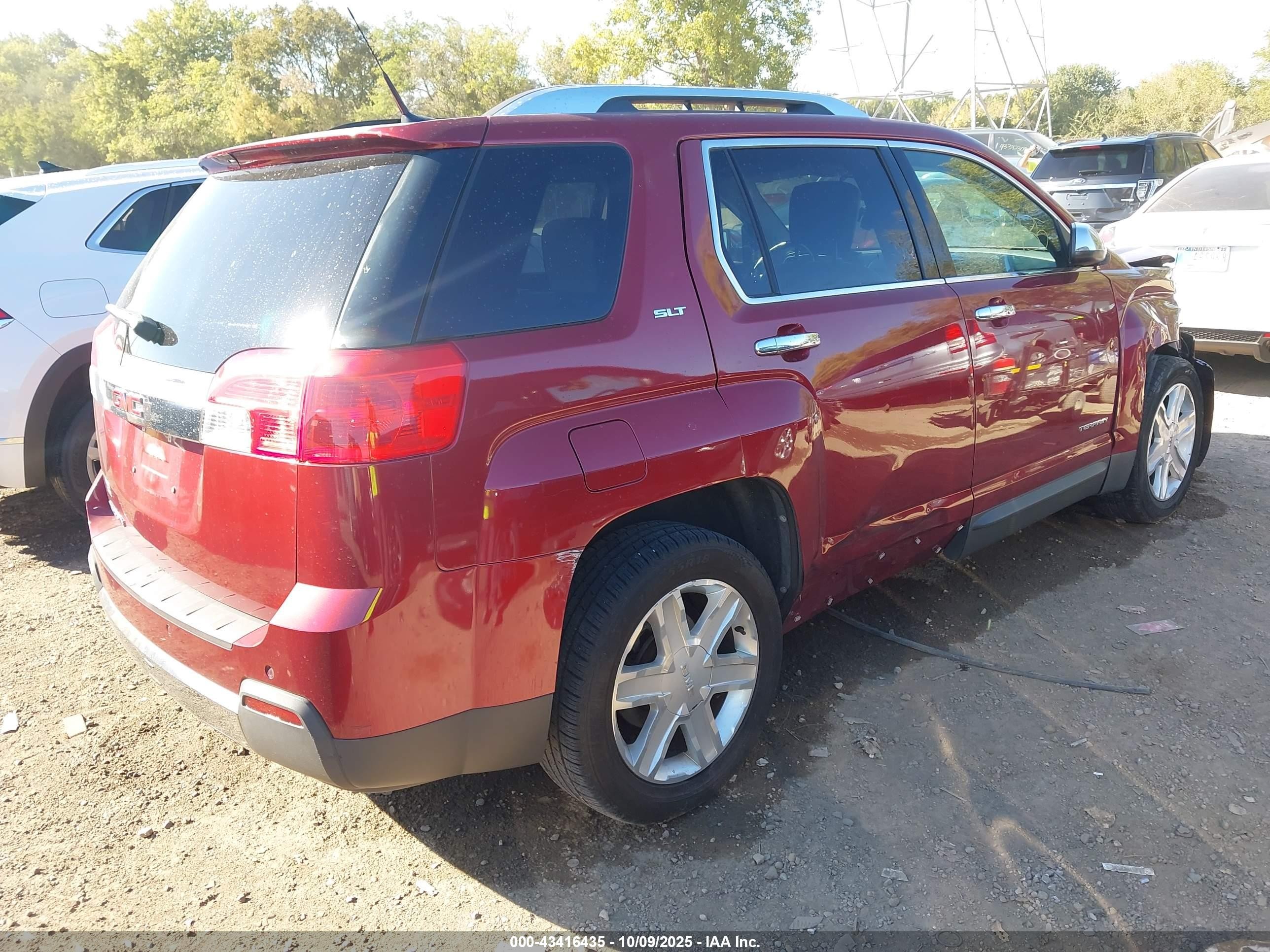 2011 Gmc Terrain Slt-2 Красный vin: 2CTALWECXB6240754