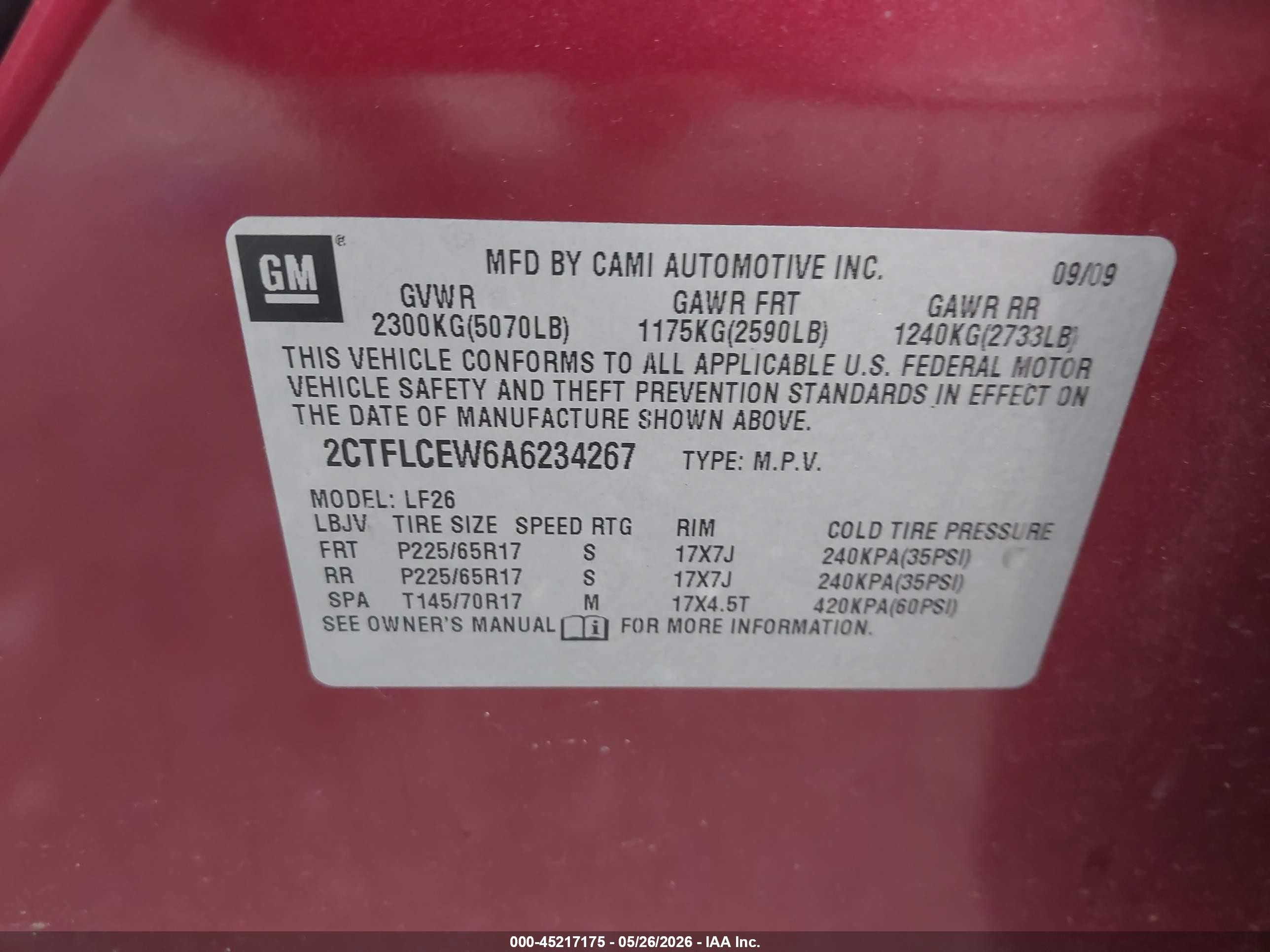 2010 Gmc Terrain Sle-1 Burgundy vin: 2CTFLCEW6A6234267