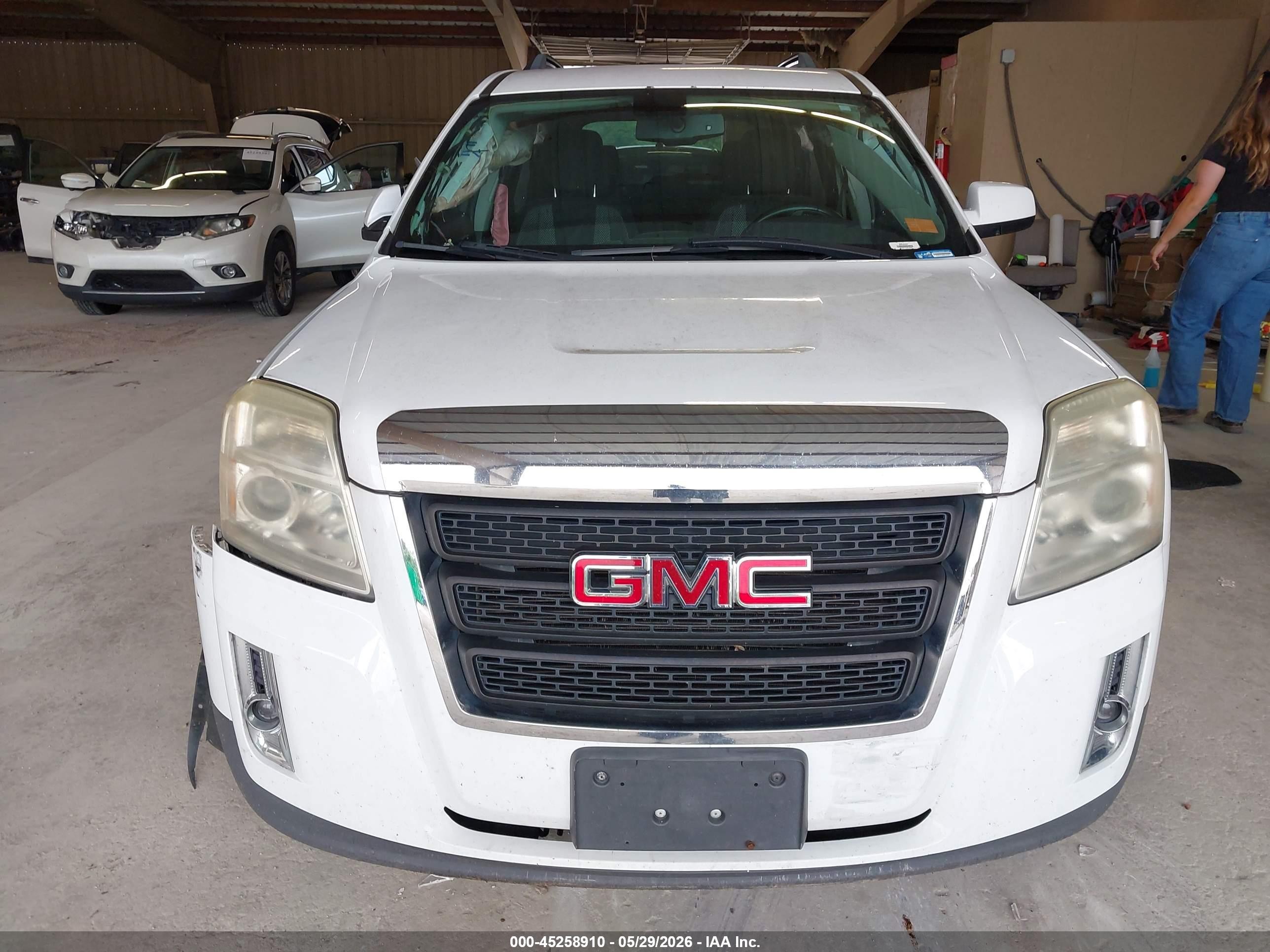 2010 Gmc Terrain Sle-2 White vin: 2CTFLDEY1A6370314