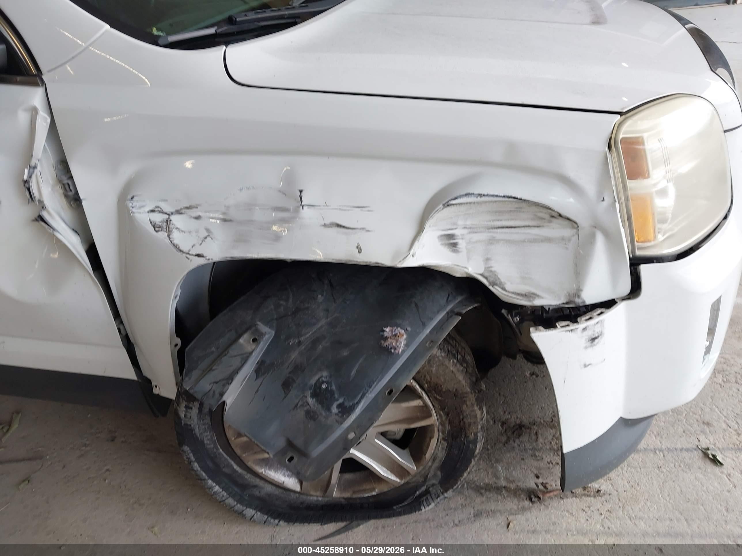 2010 Gmc Terrain Sle-2 White vin: 2CTFLDEY1A6370314
