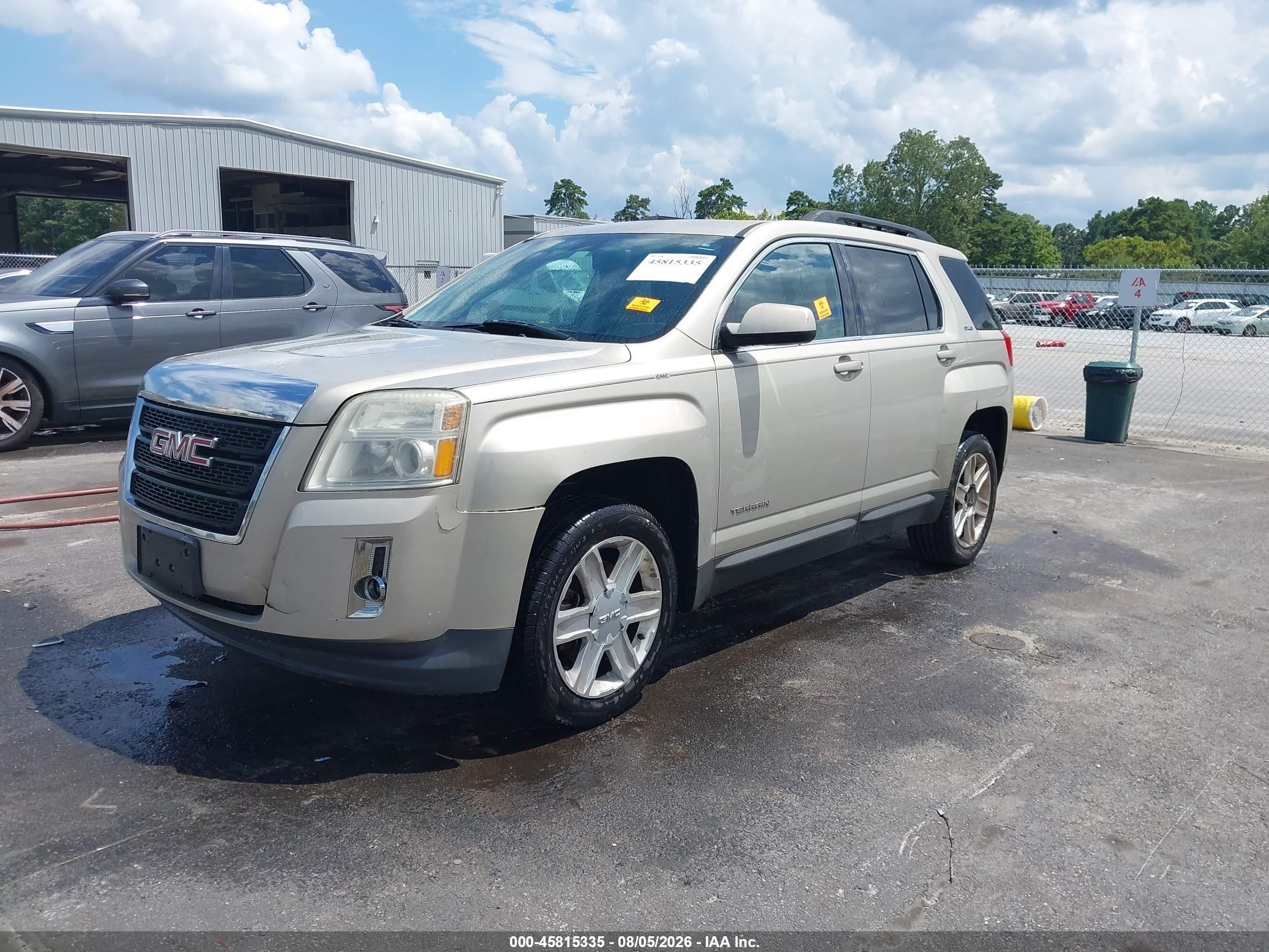 2010 Gmc Terrain Sle-2 Gold vin: 2CTFLDEY2A6284543