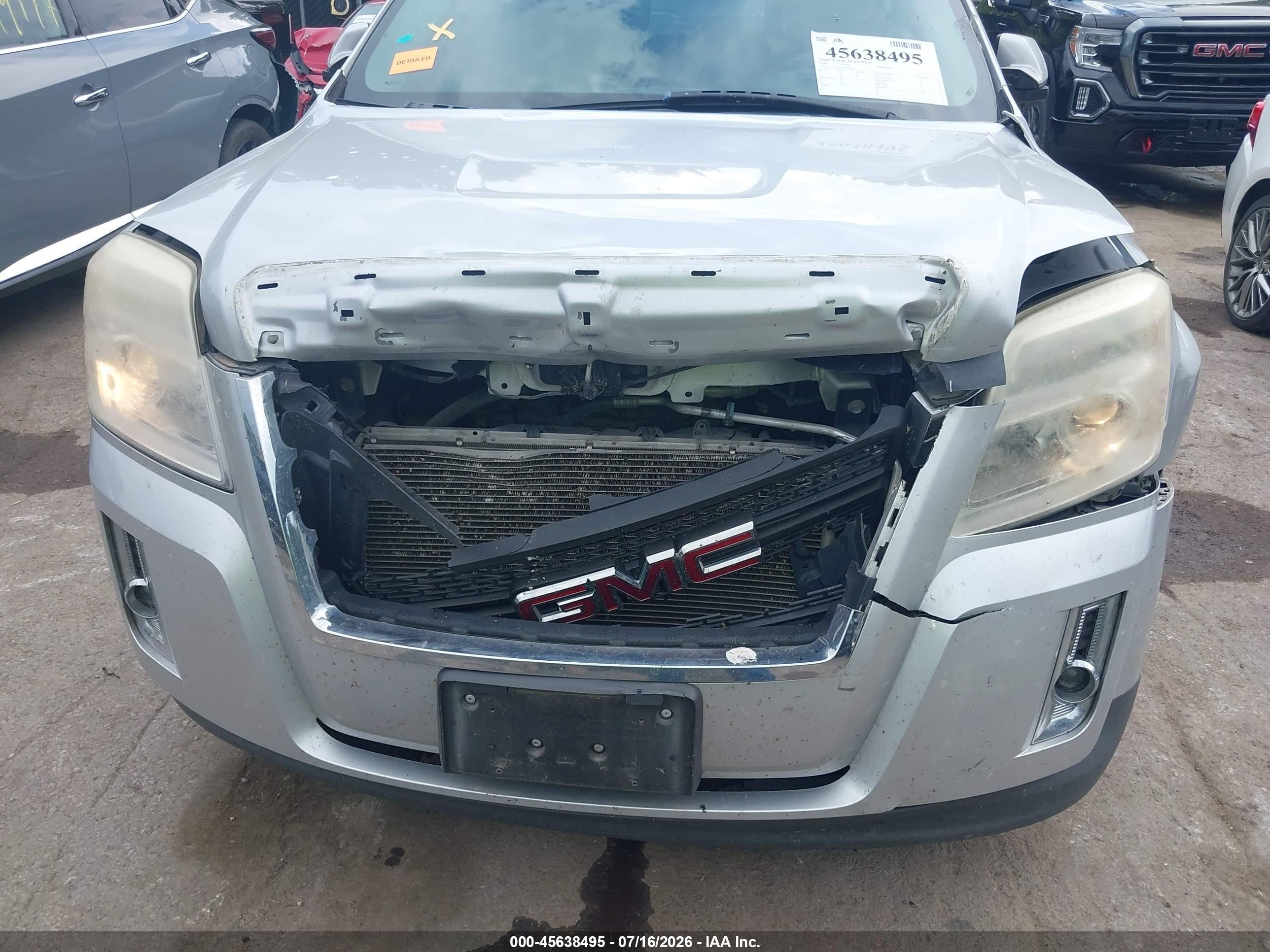 2010 Gmc Terrain Sle-2 Серебряный vin: 2CTFLDEY2A6361976