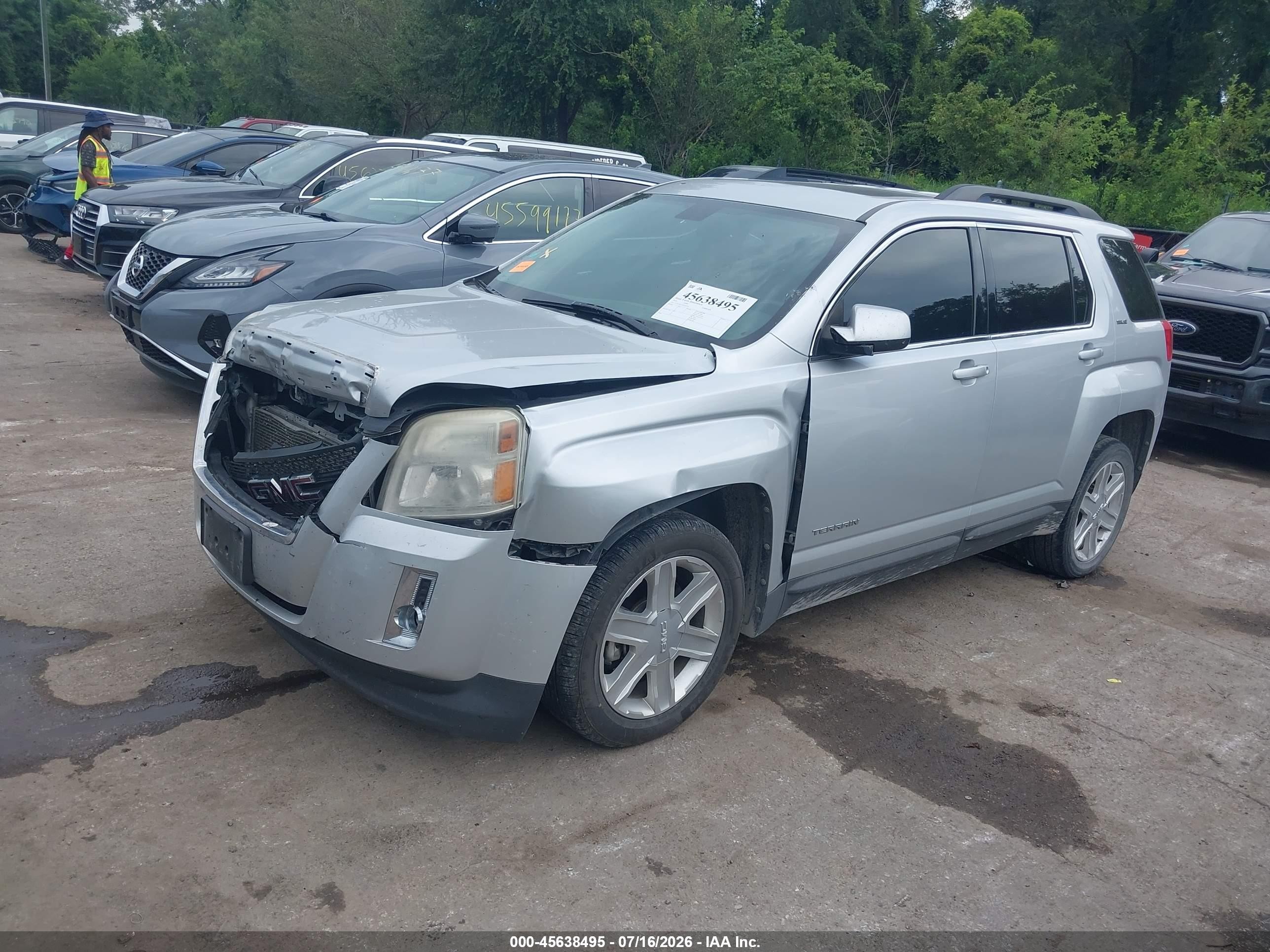 2010 Gmc Terrain Sle-2 Серебряный vin: 2CTFLDEY2A6361976