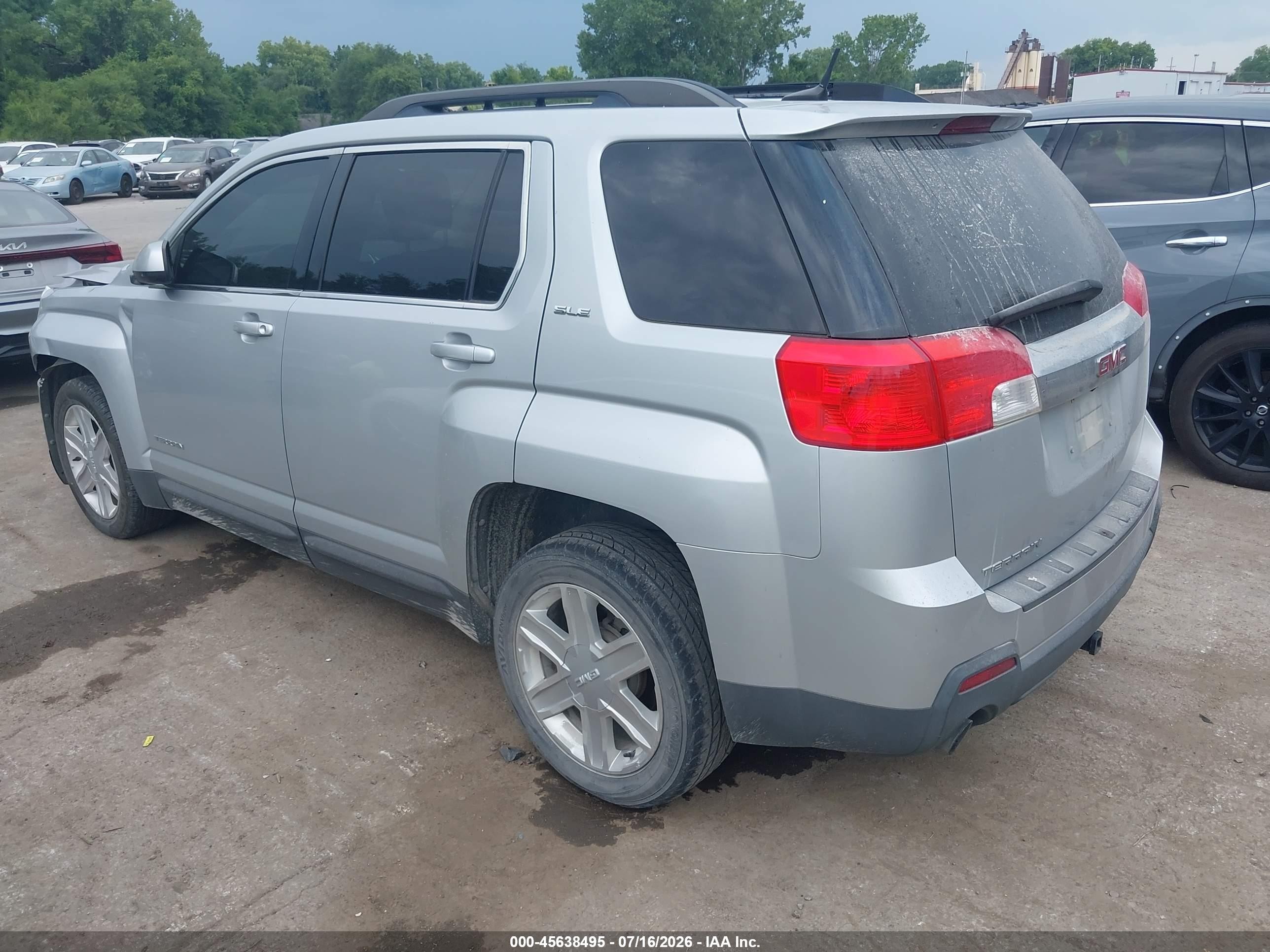 2010 Gmc Terrain Sle-2 Серебряный vin: 2CTFLDEY2A6361976