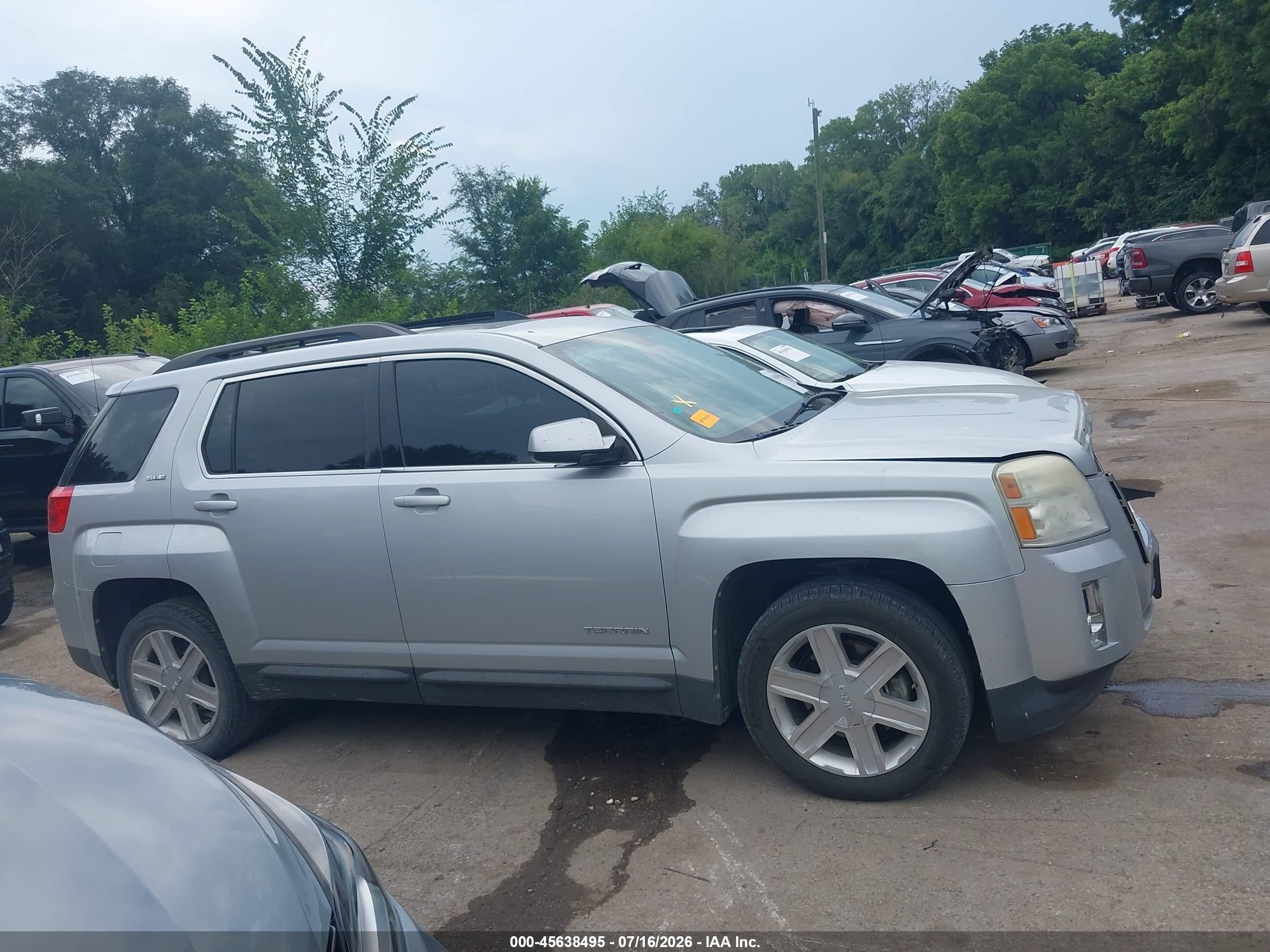2010 Gmc Terrain Sle-2 Серебряный vin: 2CTFLDEY2A6361976
