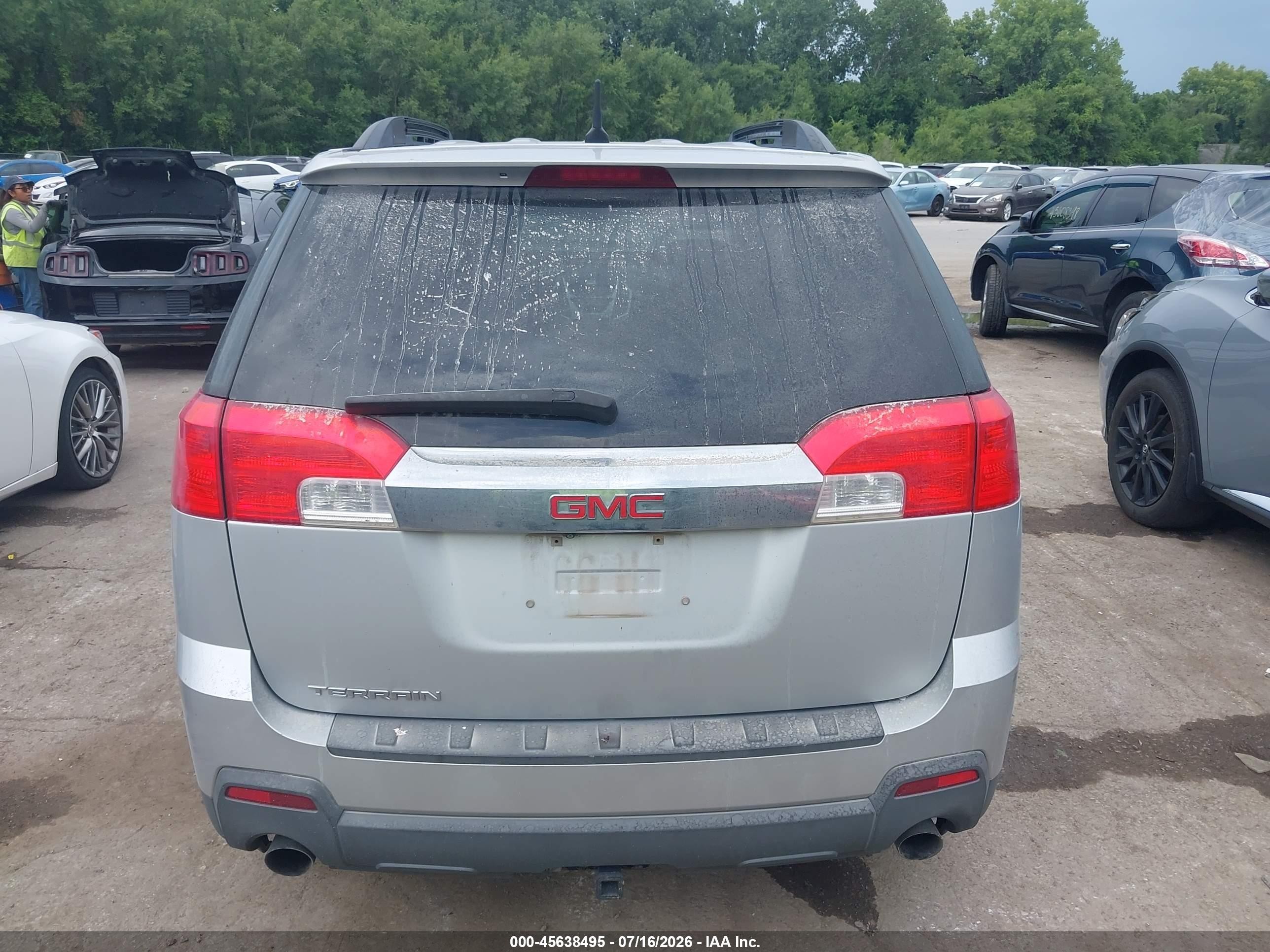 2010 Gmc Terrain Sle-2 Серебряный vin: 2CTFLDEY2A6361976