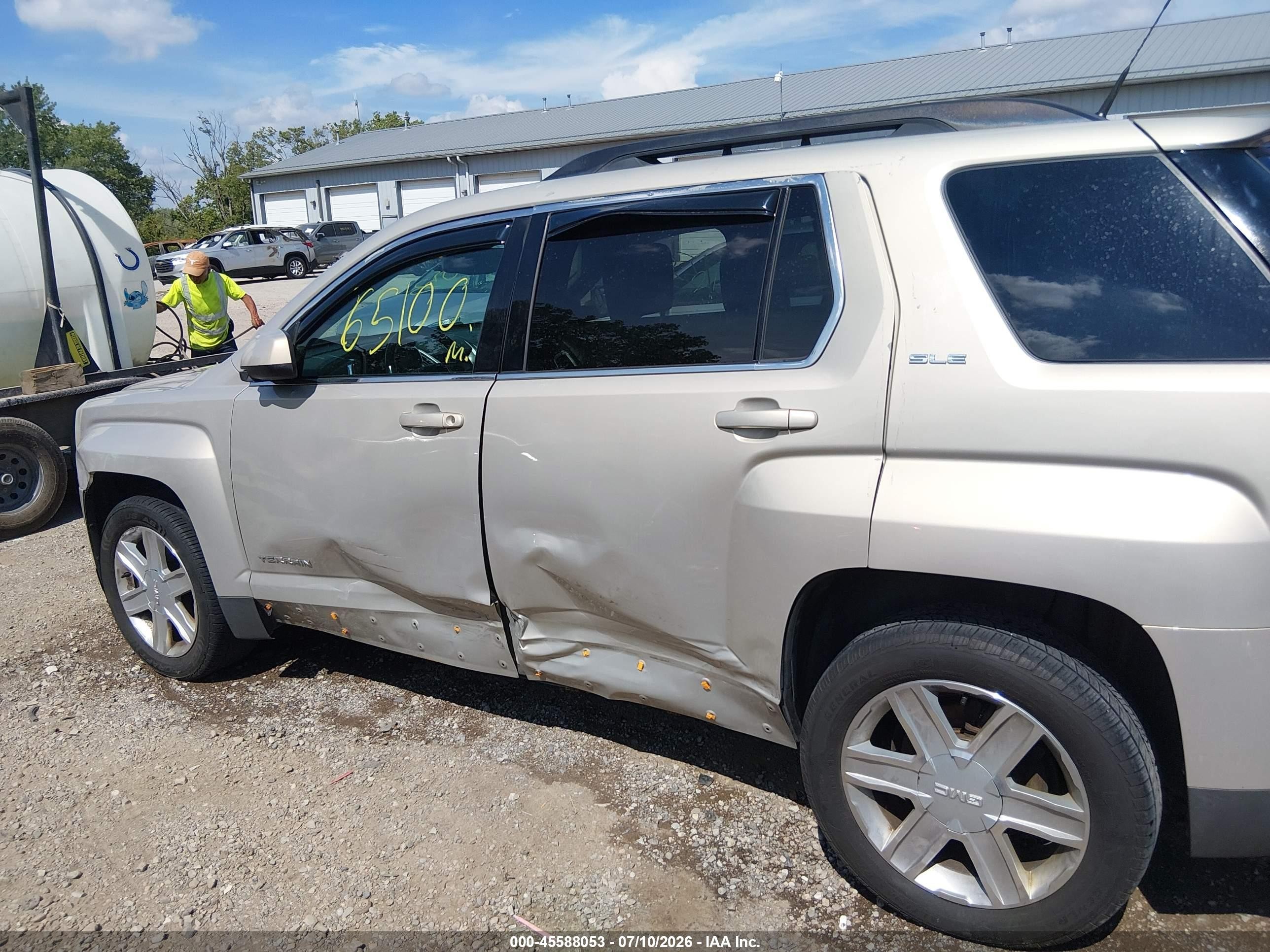 2010 Gmc Terrain Sle-2 Gold vin: 2CTFLDEY4A6237319