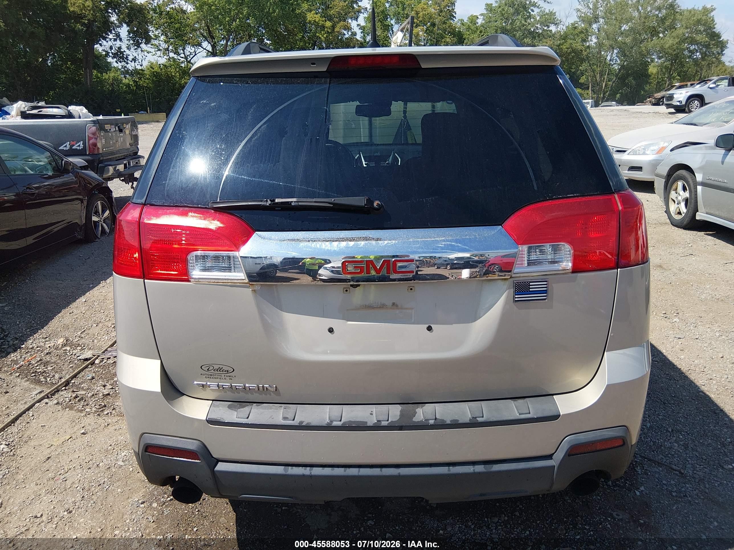 2010 Gmc Terrain Sle-2 Gold vin: 2CTFLDEY4A6237319
