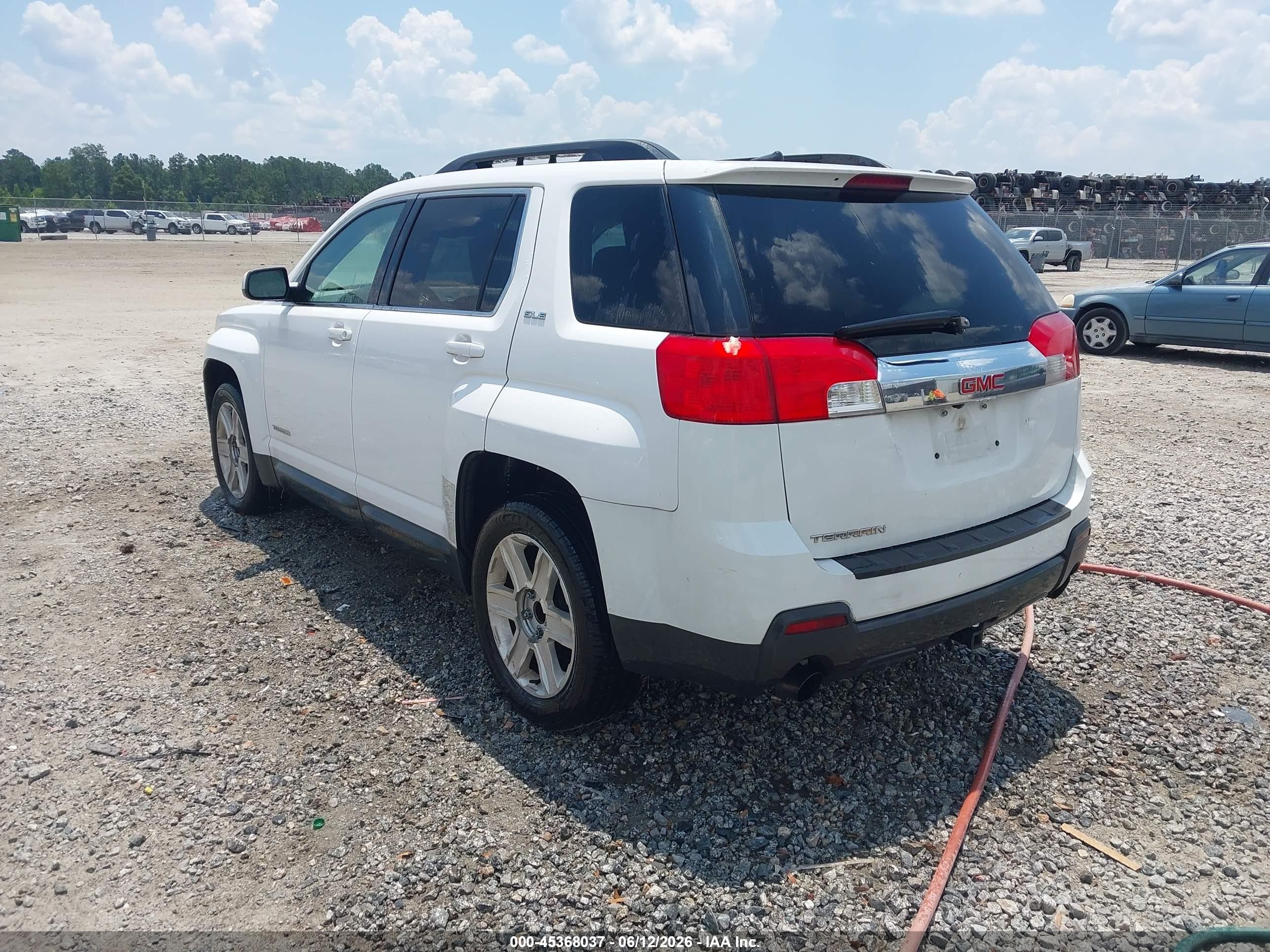 2010 Gmc Terrain Sle-2 White vin: 2CTFLDEY4A6274709