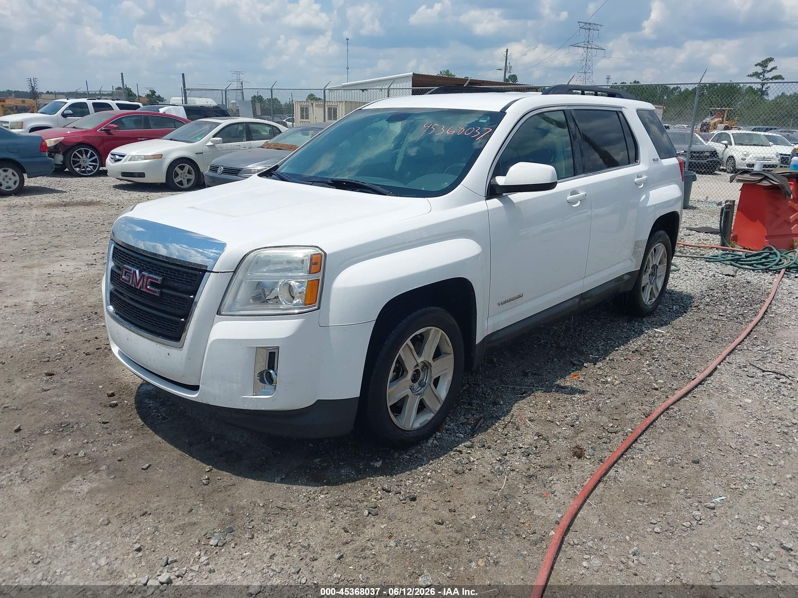 2010 Gmc Terrain Sle-2 White vin: 2CTFLDEY4A6274709
