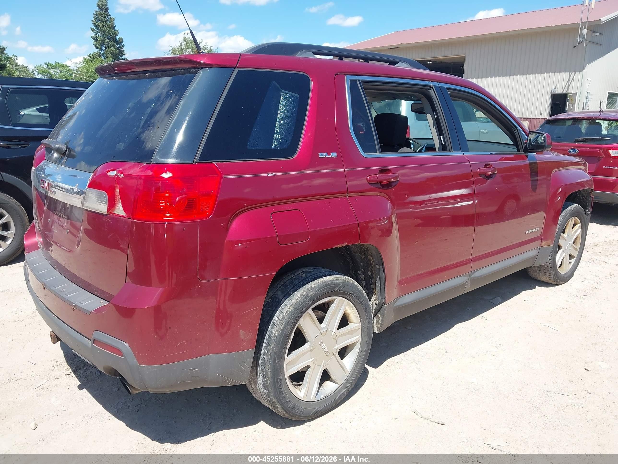 2010 Gmc Terrain Sle-2 Maroon vin: 2CTFLDEY5A6266957