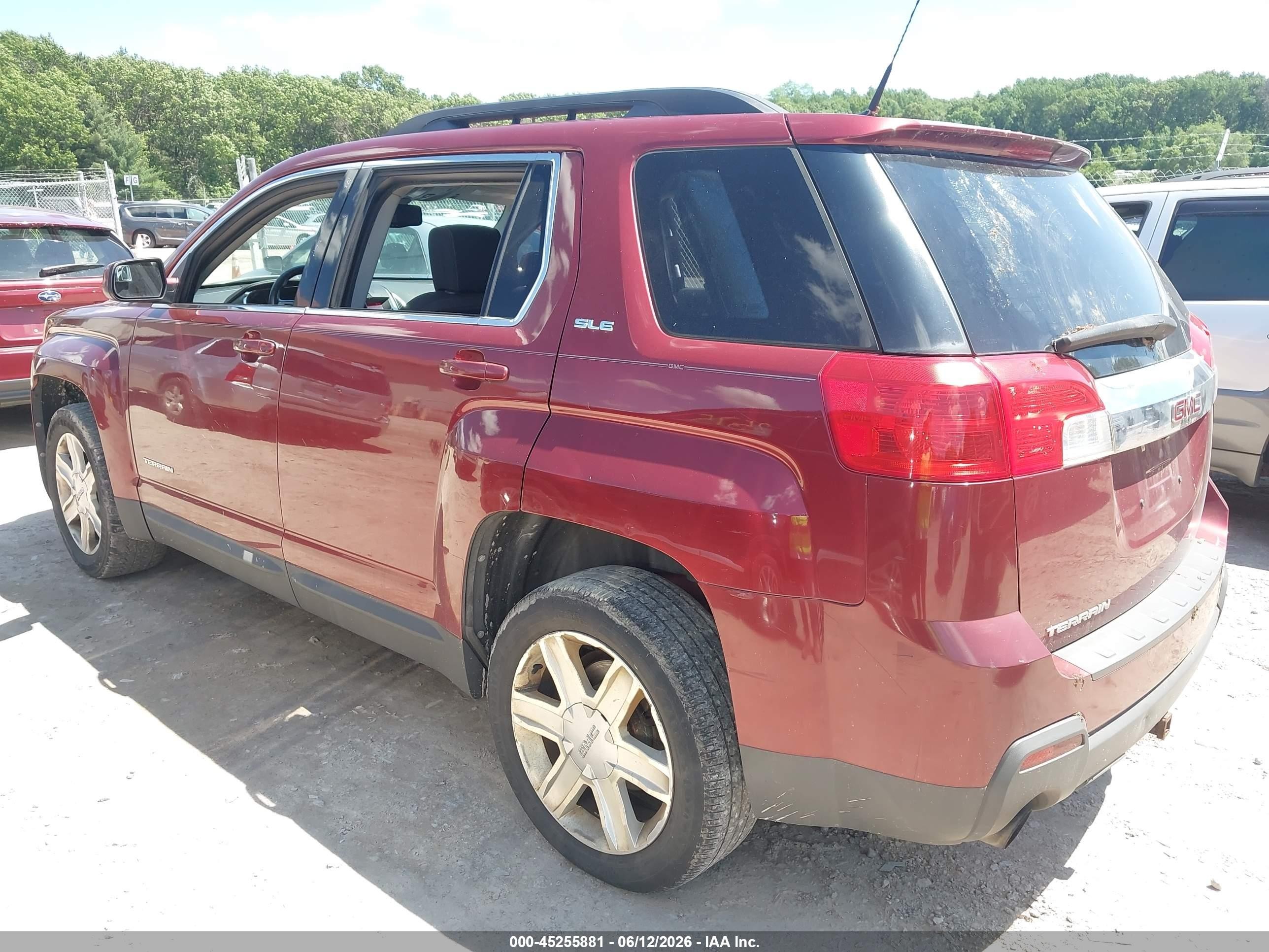 2010 Gmc Terrain Sle-2 Maroon vin: 2CTFLDEY5A6266957