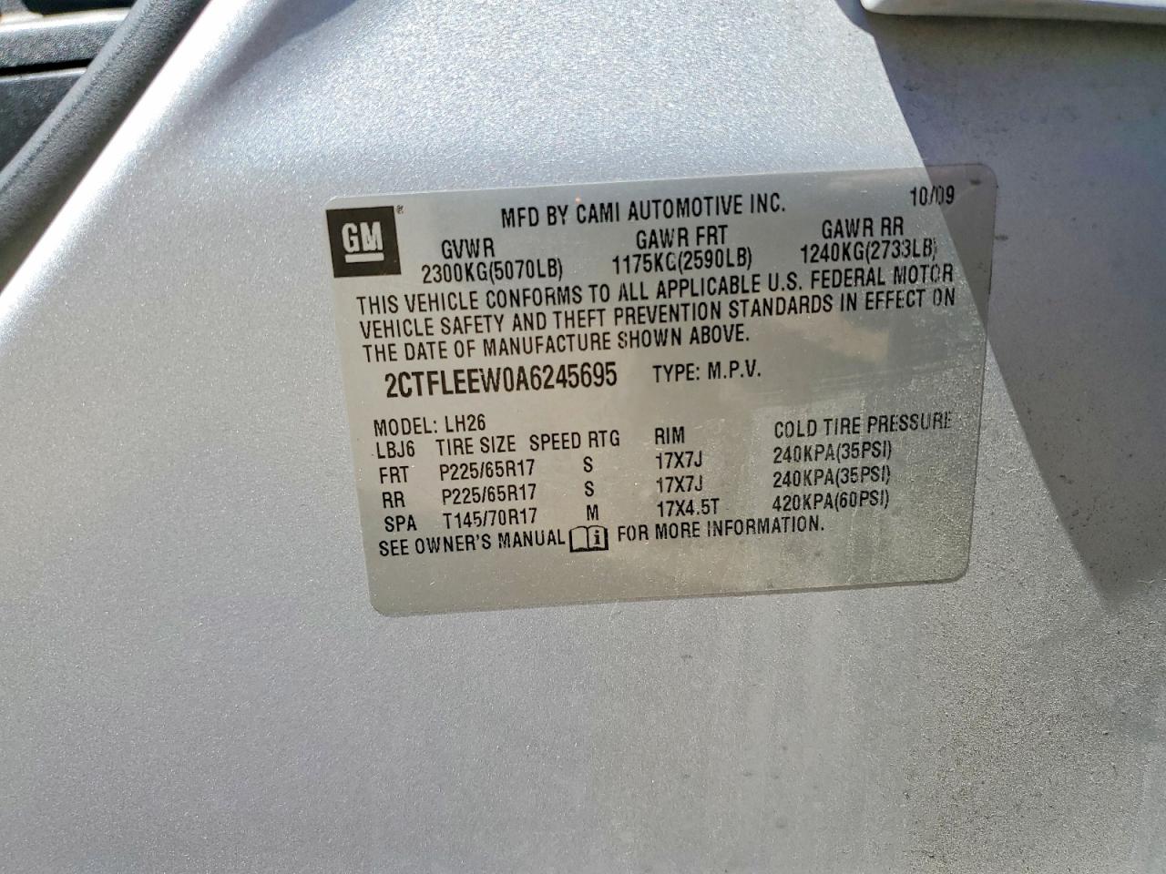 2010 Gmc Terrain Sle Серебряный vin: 2CTFLEEW0A6245695