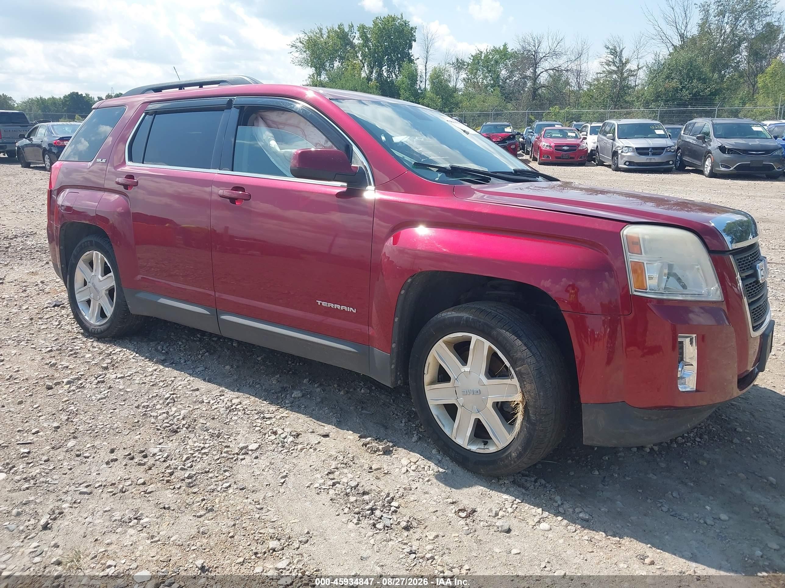 2010 Gmc Terrain Sle-2 Red vin: 2CTFLEEW4A6367816