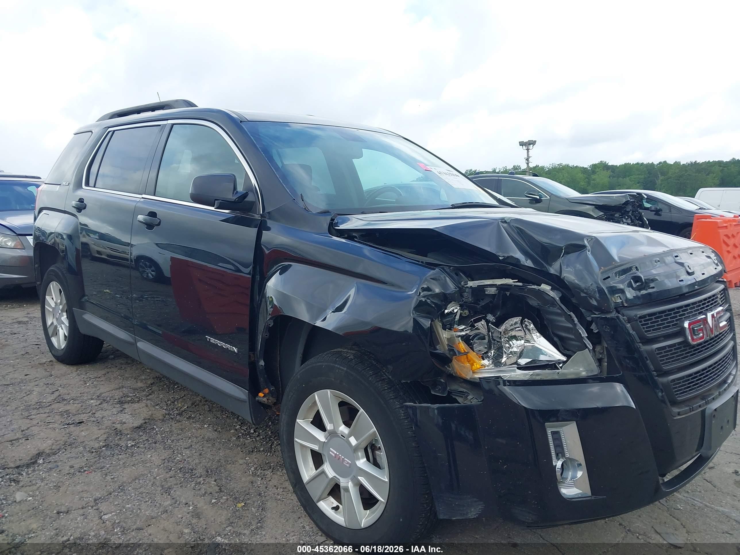 2010 Gmc Terrain Sle-2 Black vin: 2CTFLEEWXA6229147
