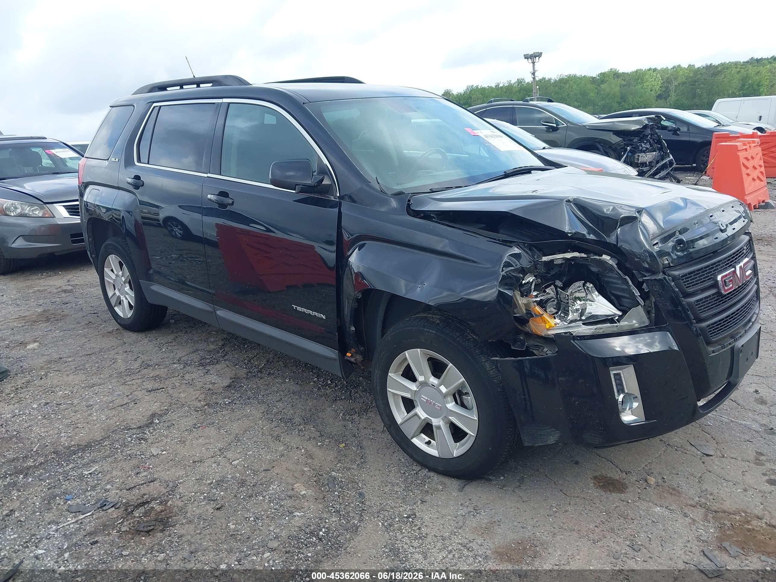 2010 Gmc Terrain Sle-2 Black vin: 2CTFLEEWXA6229147