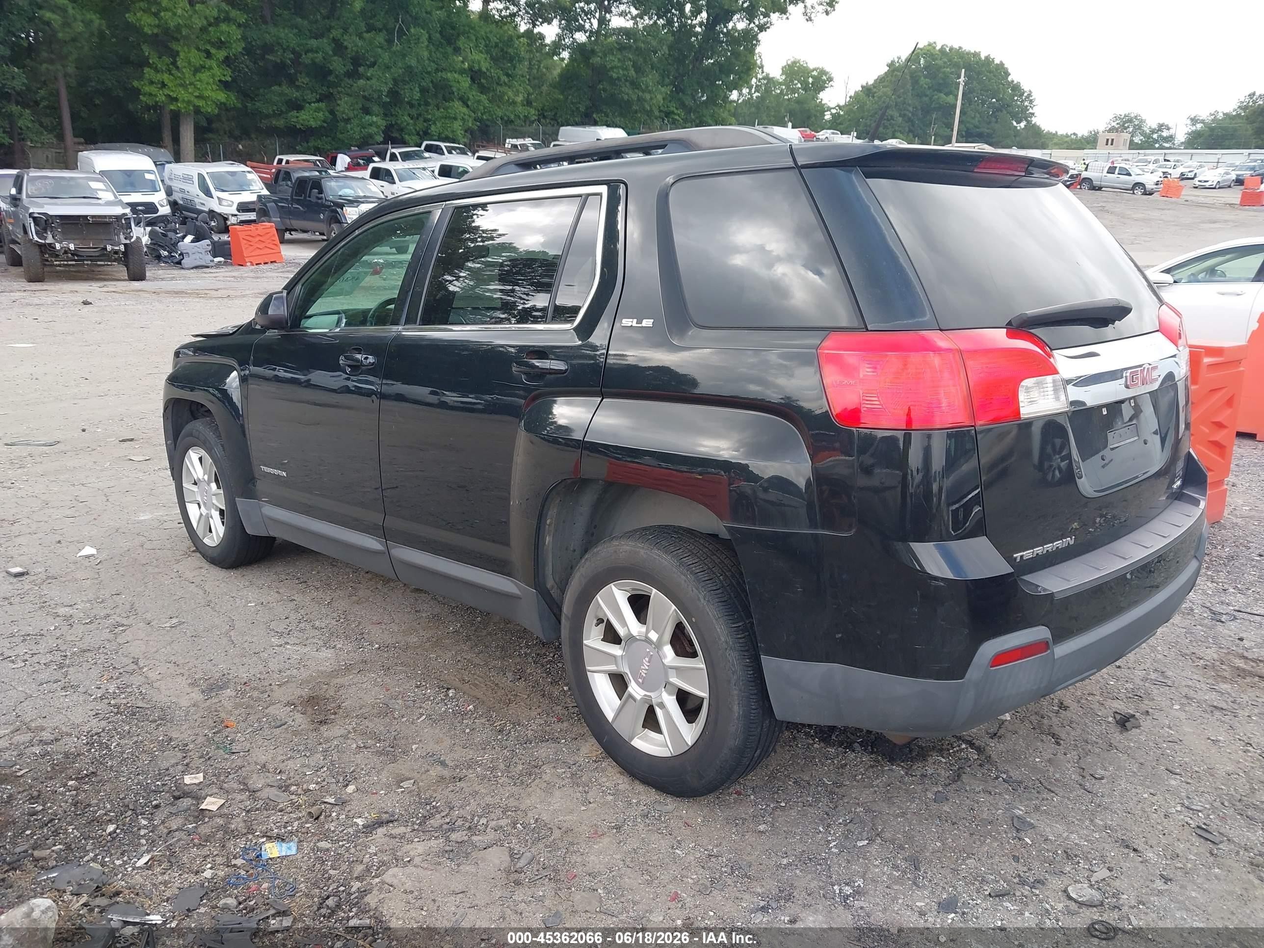 2010 Gmc Terrain Sle-2 Black vin: 2CTFLEEWXA6229147