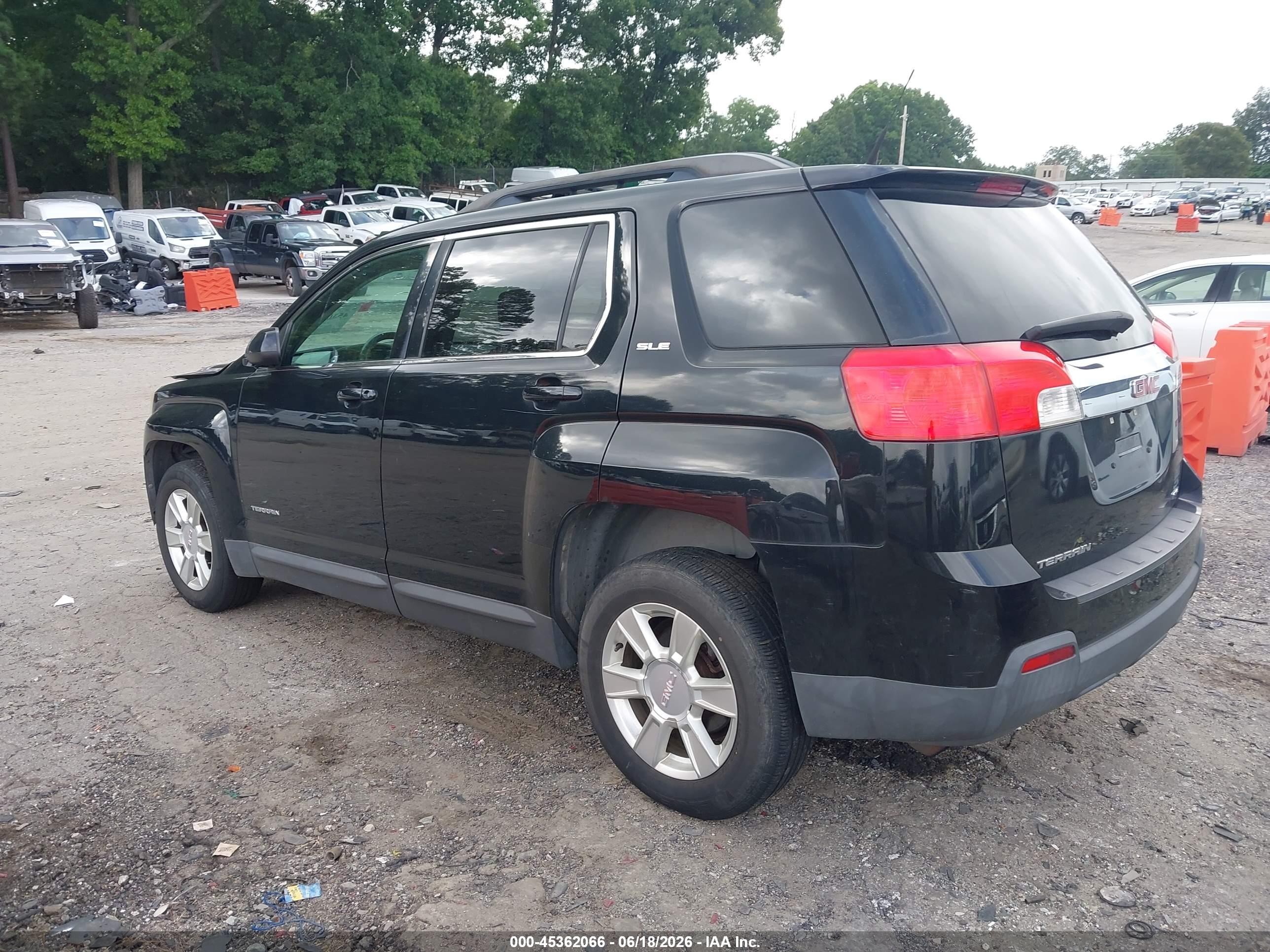 2010 Gmc Terrain Sle-2 Black vin: 2CTFLEEWXA6229147