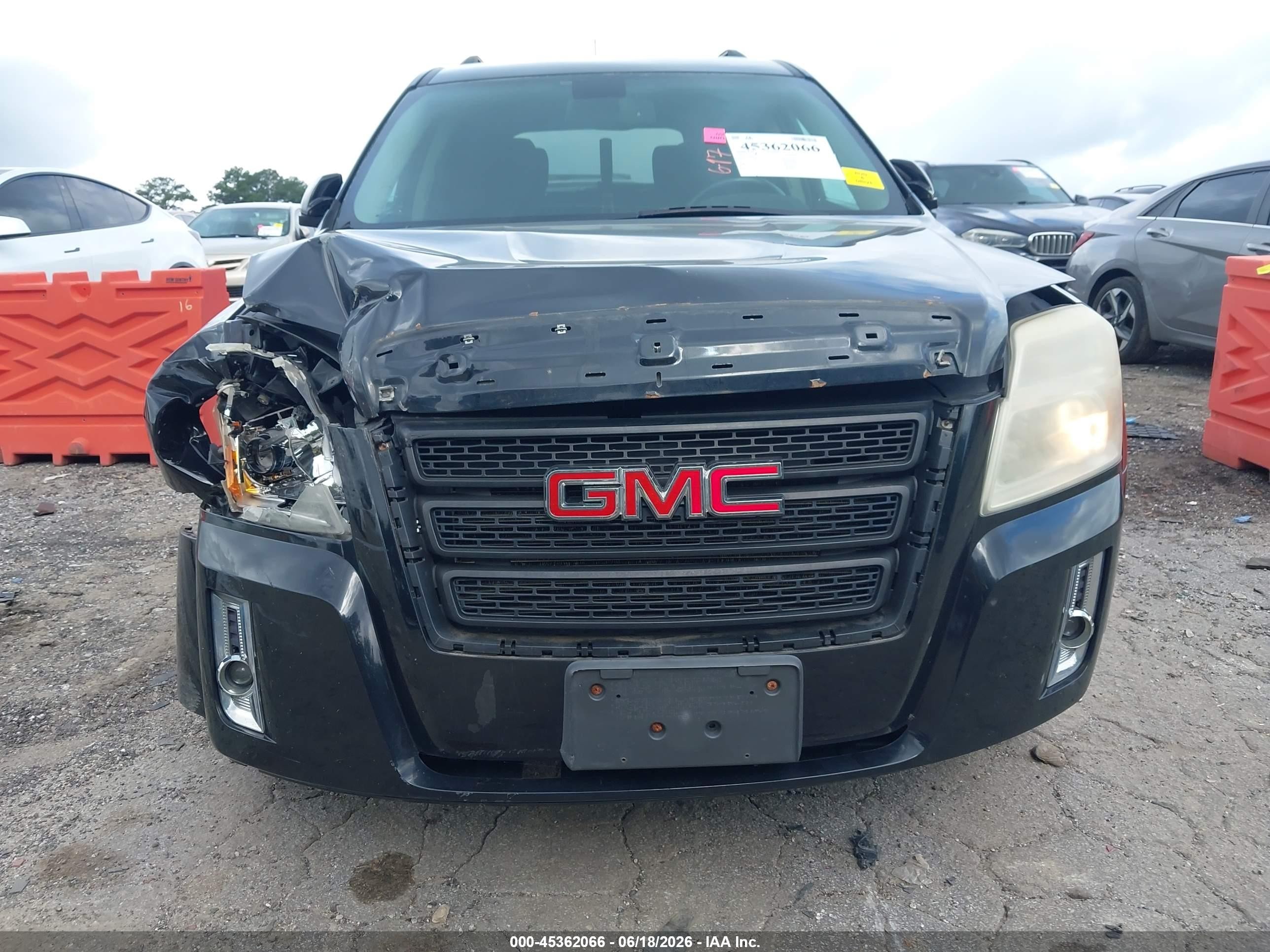 2010 Gmc Terrain Sle-2 Black vin: 2CTFLEEWXA6229147