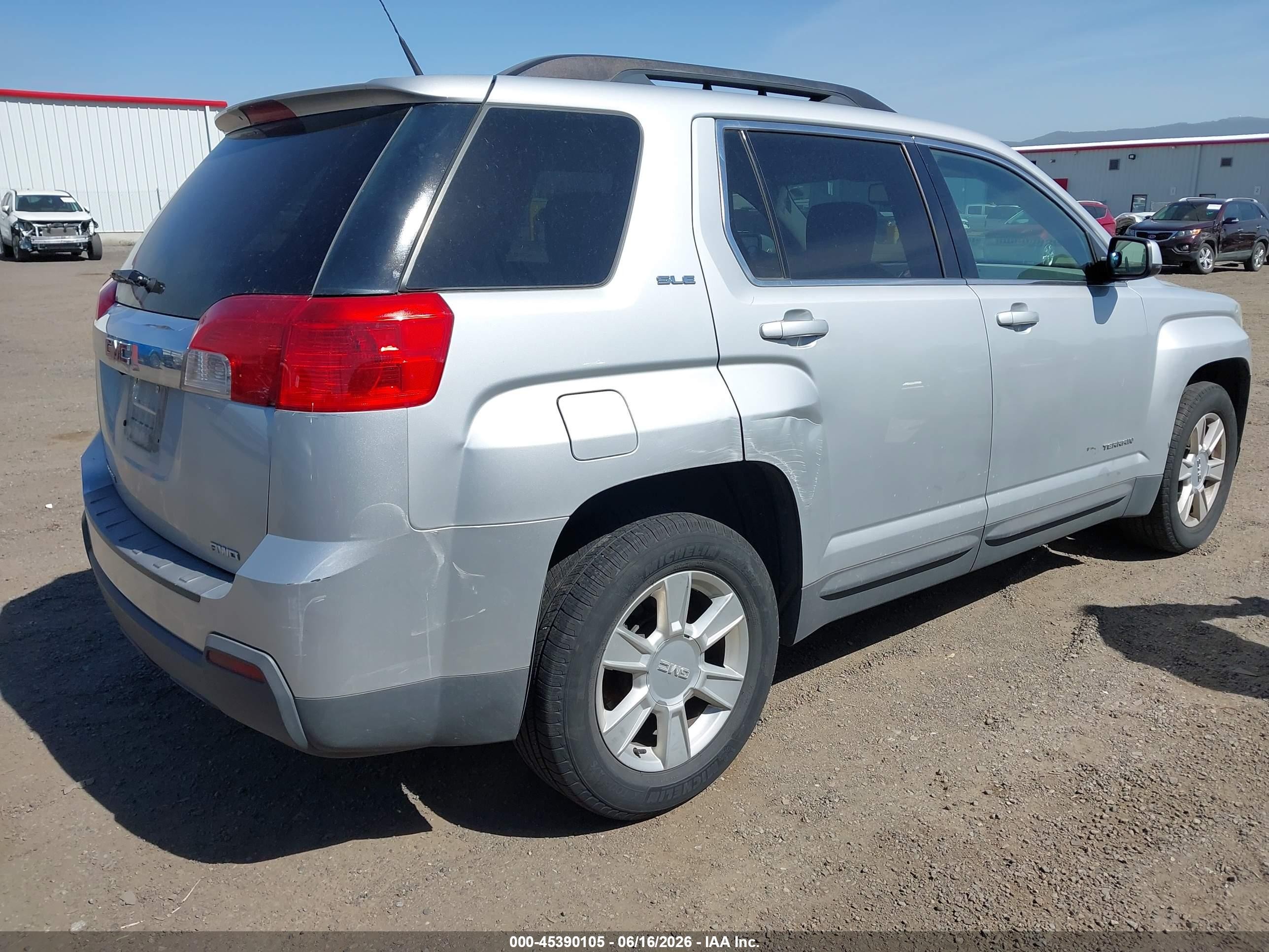 2010 Gmc Terrain Sle-2 Silver vin: 2CTFLEEWXA6381493