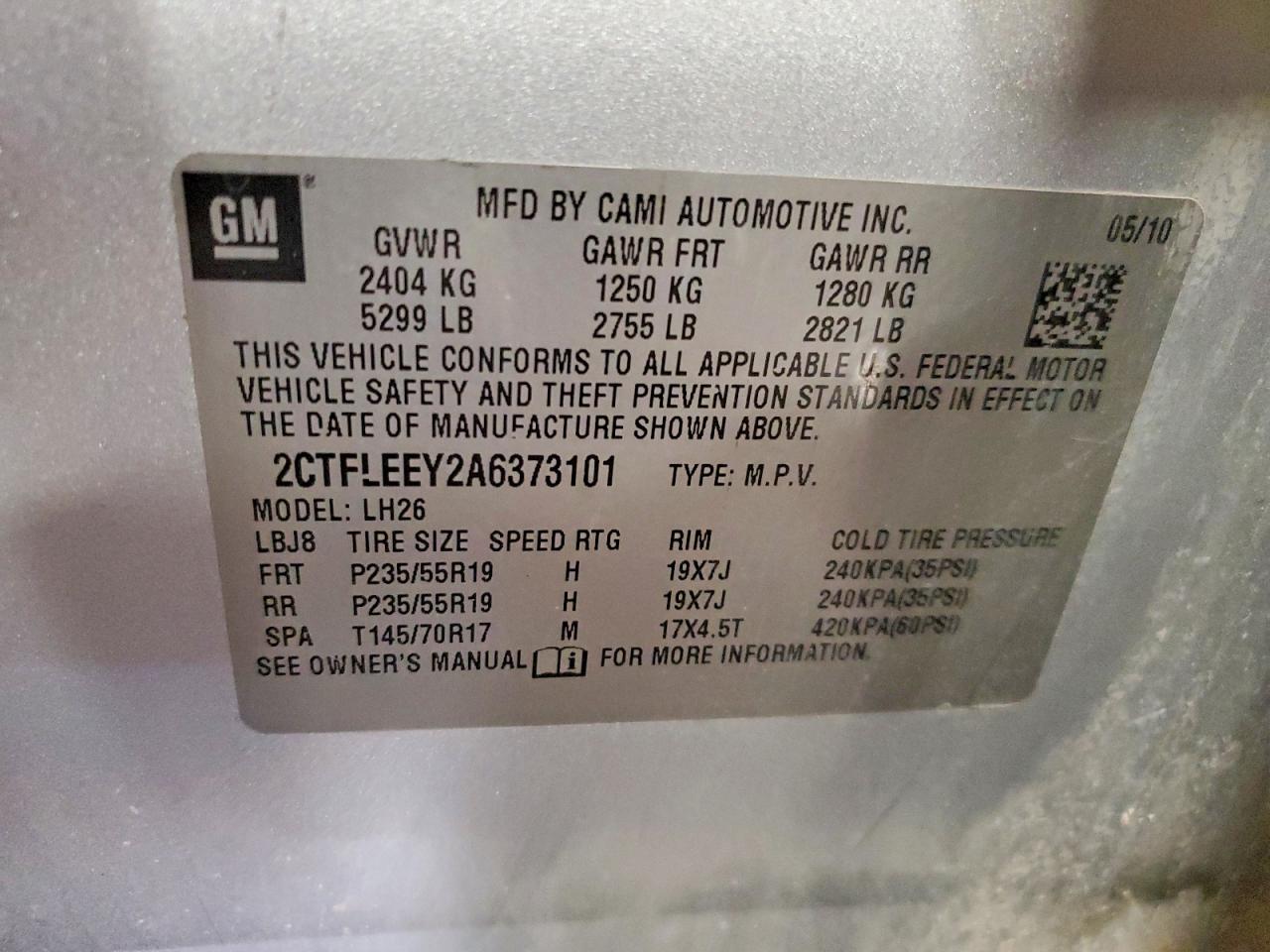2010 Gmc Terrain Sle Silver vin: 2CTFLEEY2A6373101