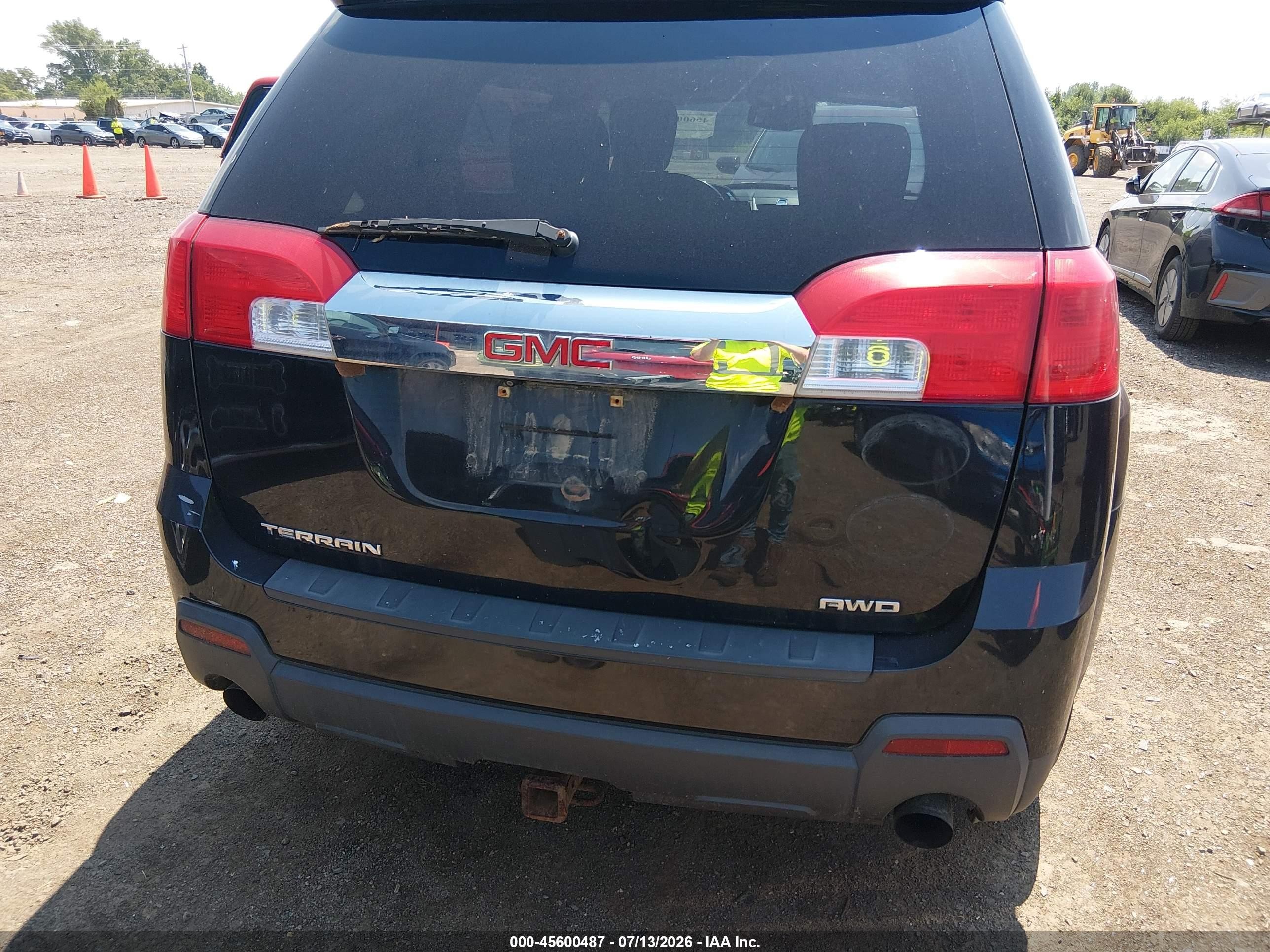 2010 Gmc Terrain Sle-2 Black vin: 2CTFLEEY4A6328855