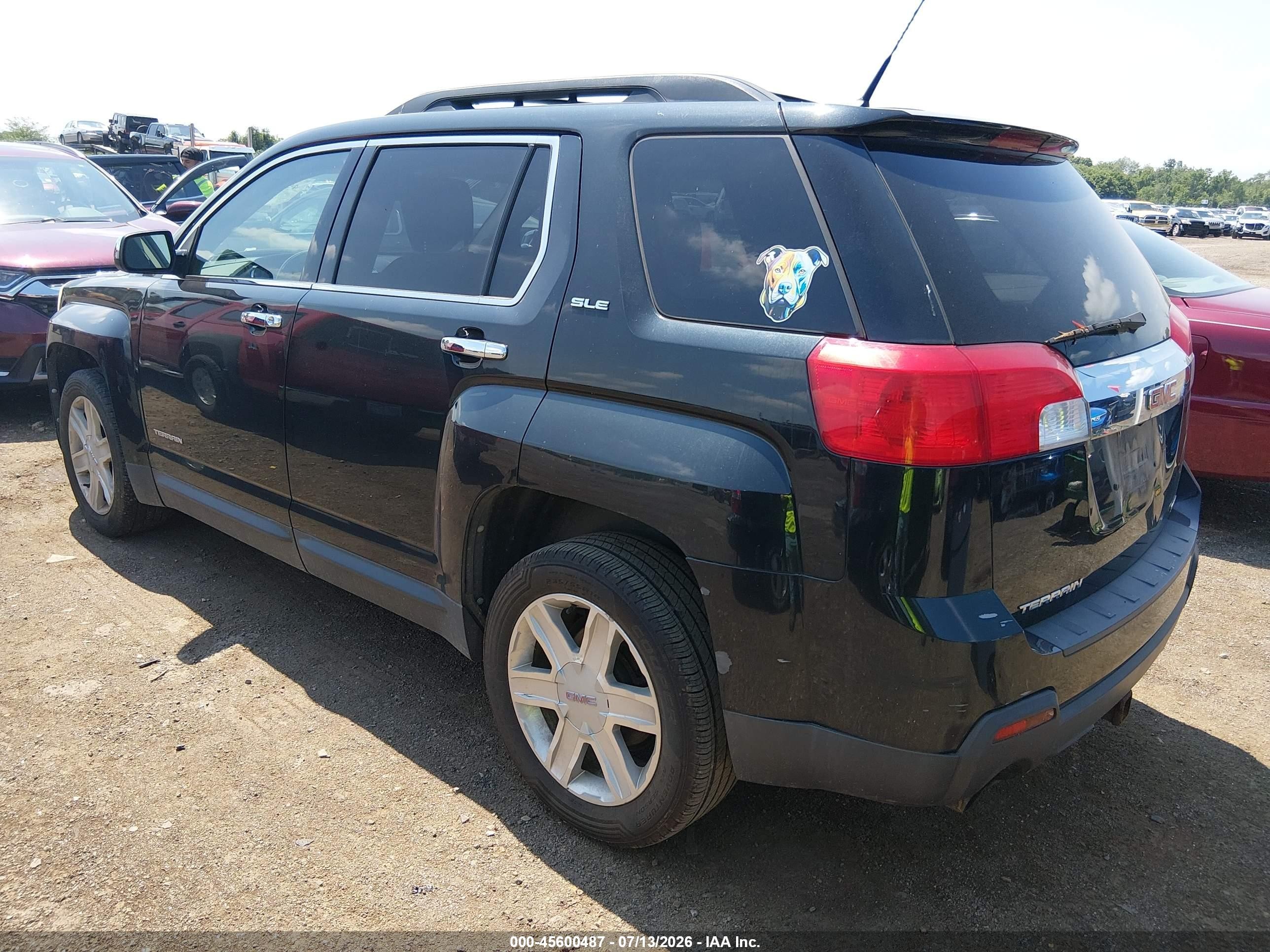 2010 Gmc Terrain Sle-2 Black vin: 2CTFLEEY4A6328855