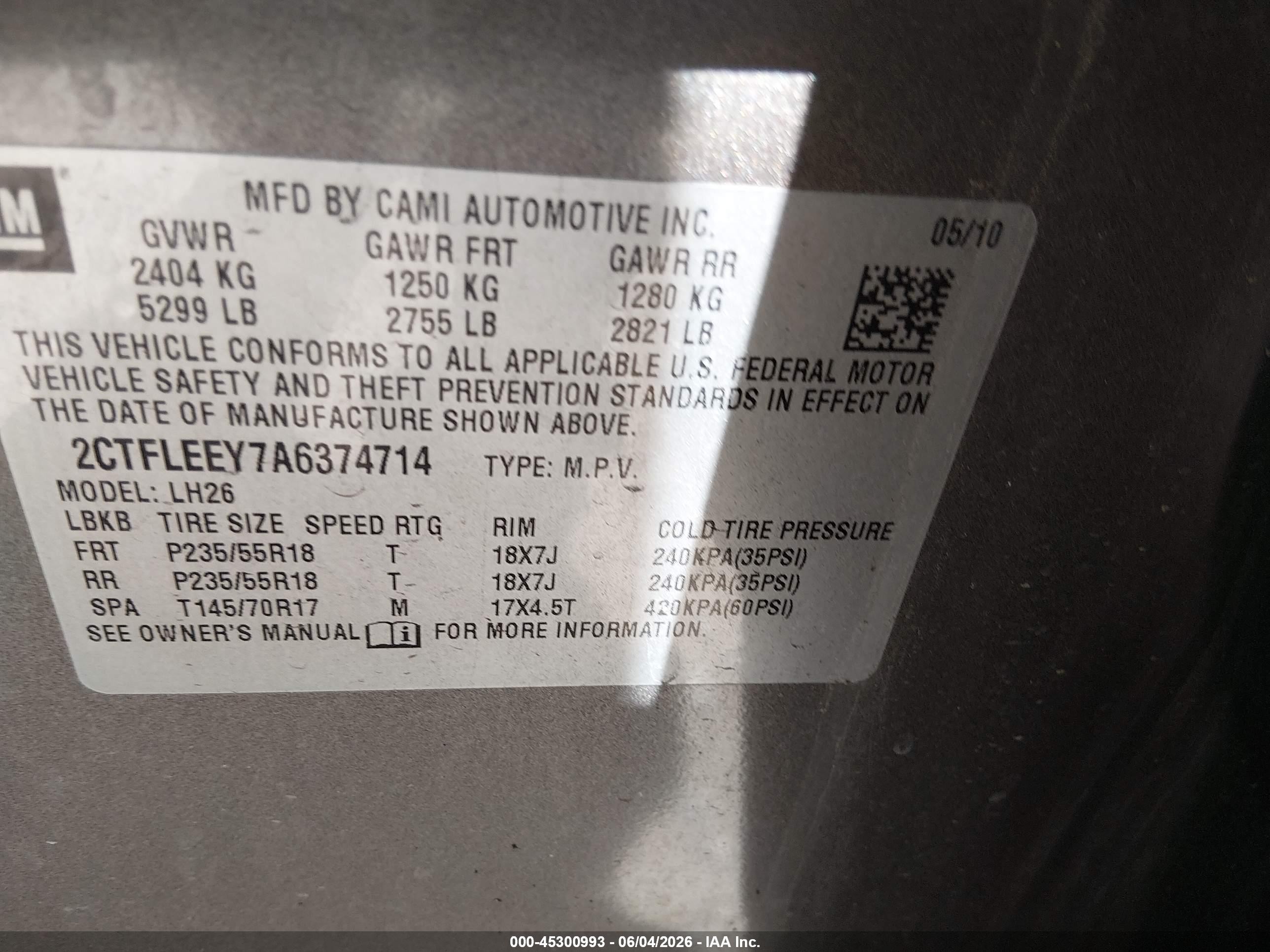 2010 Gmc Terrain Sle-2 Brown vin: 2CTFLEEY7A6374714