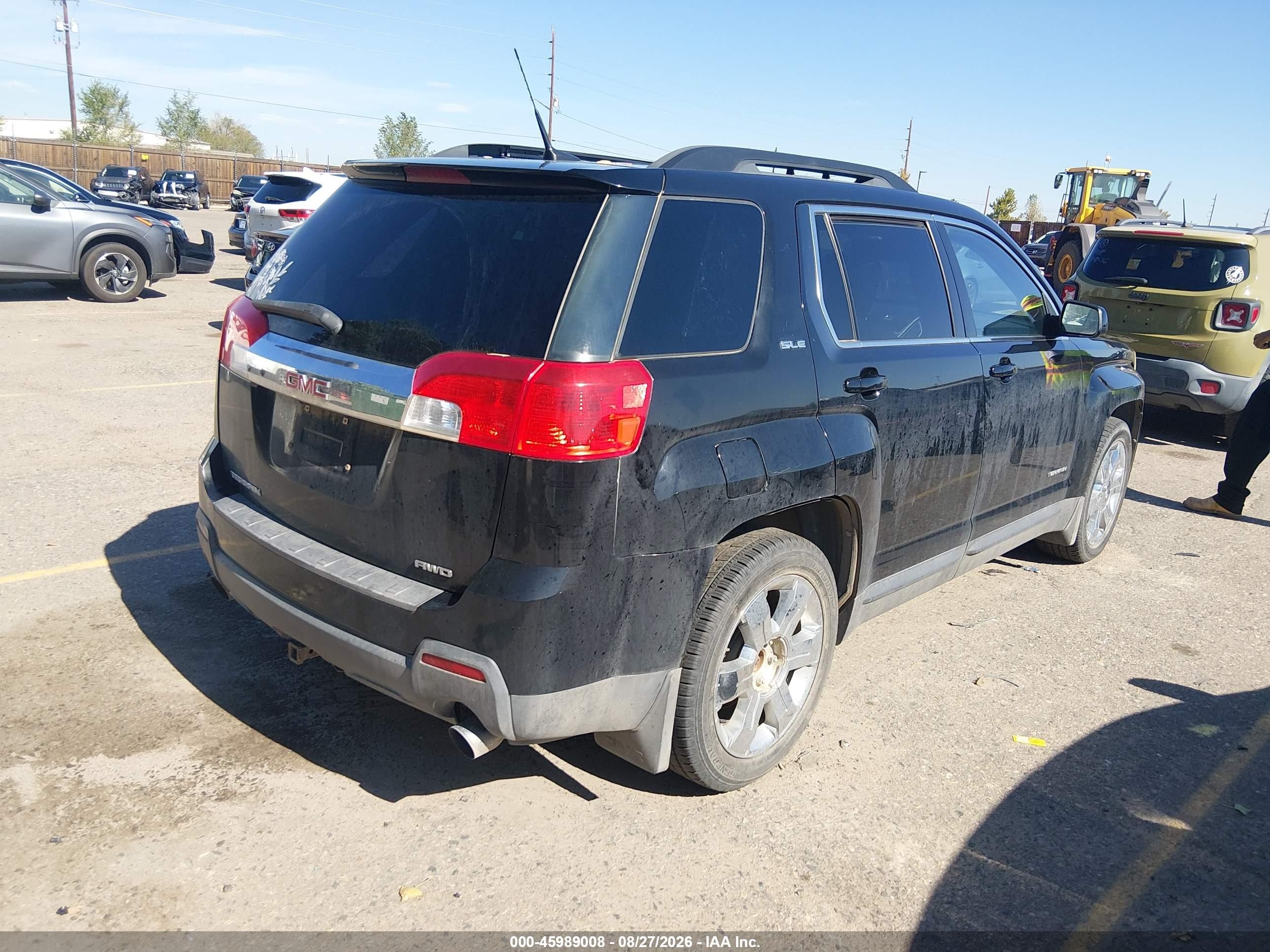 2010 Gmc Terrain Sle-2 Black vin: 2CTFLEEYXA6409682