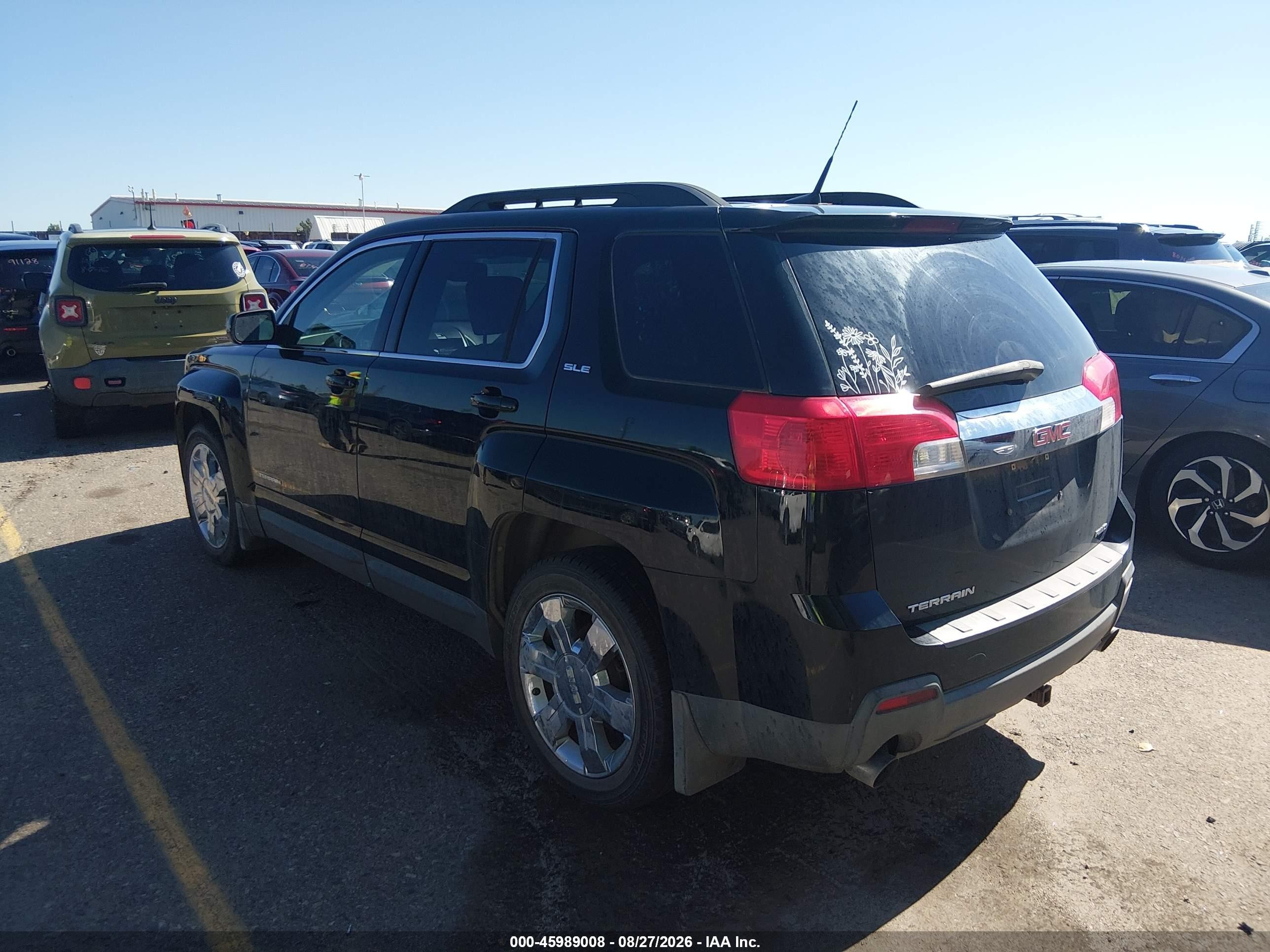 2010 Gmc Terrain Sle-2 Black vin: 2CTFLEEYXA6409682