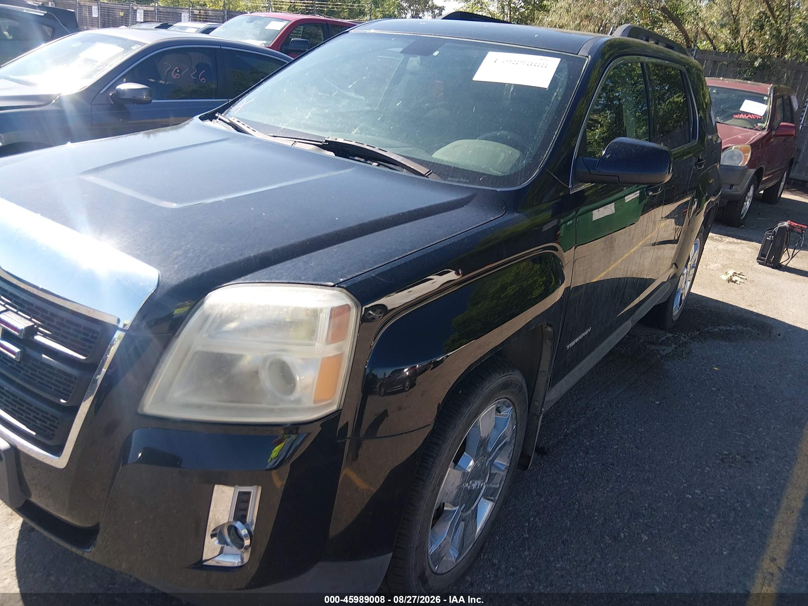 2010 Gmc Terrain Sle-2 Black vin: 2CTFLEEYXA6409682