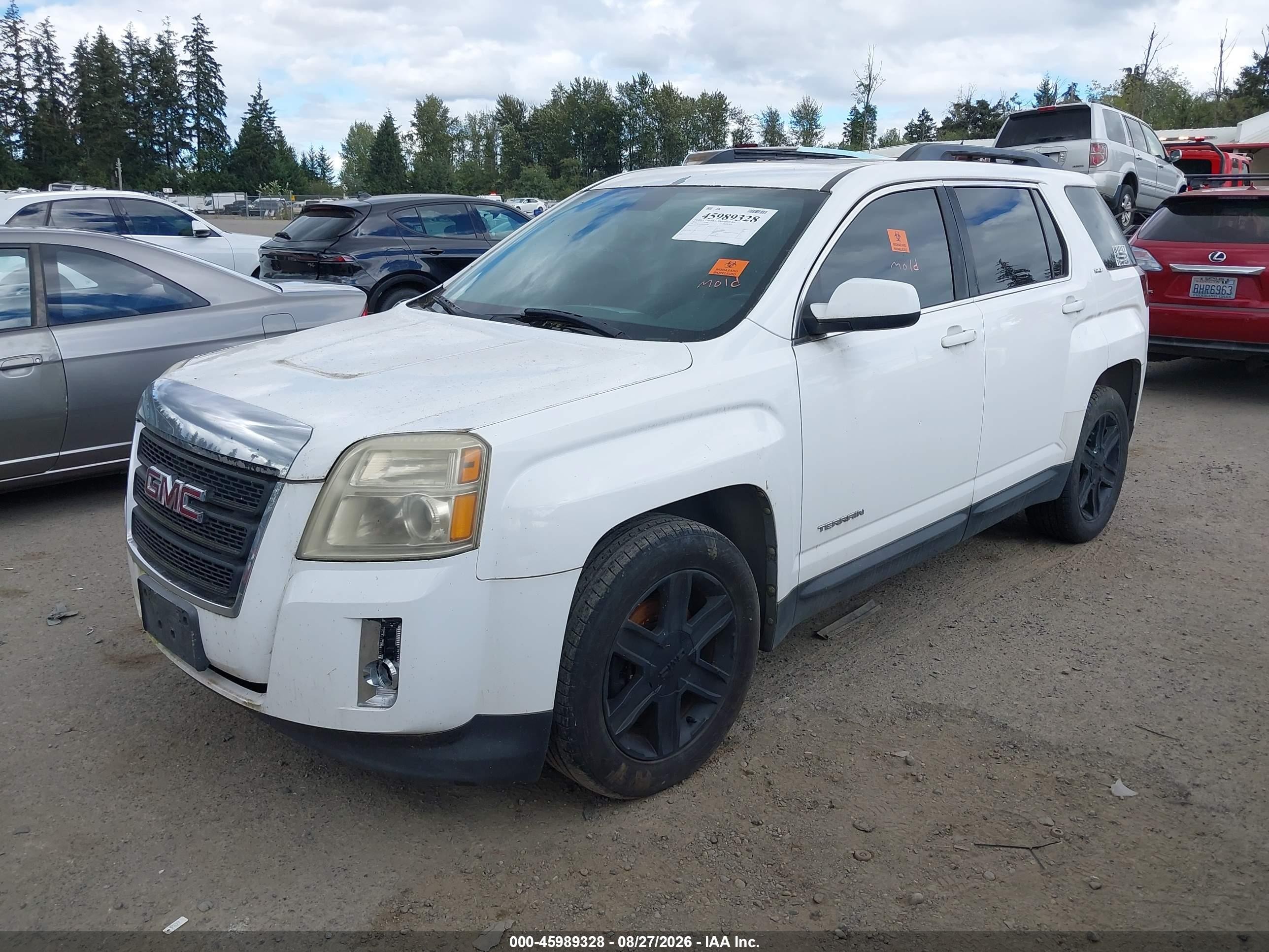 2010 Gmc Terrain Slt-1 White vin: 2CTFLFEY2A6360709