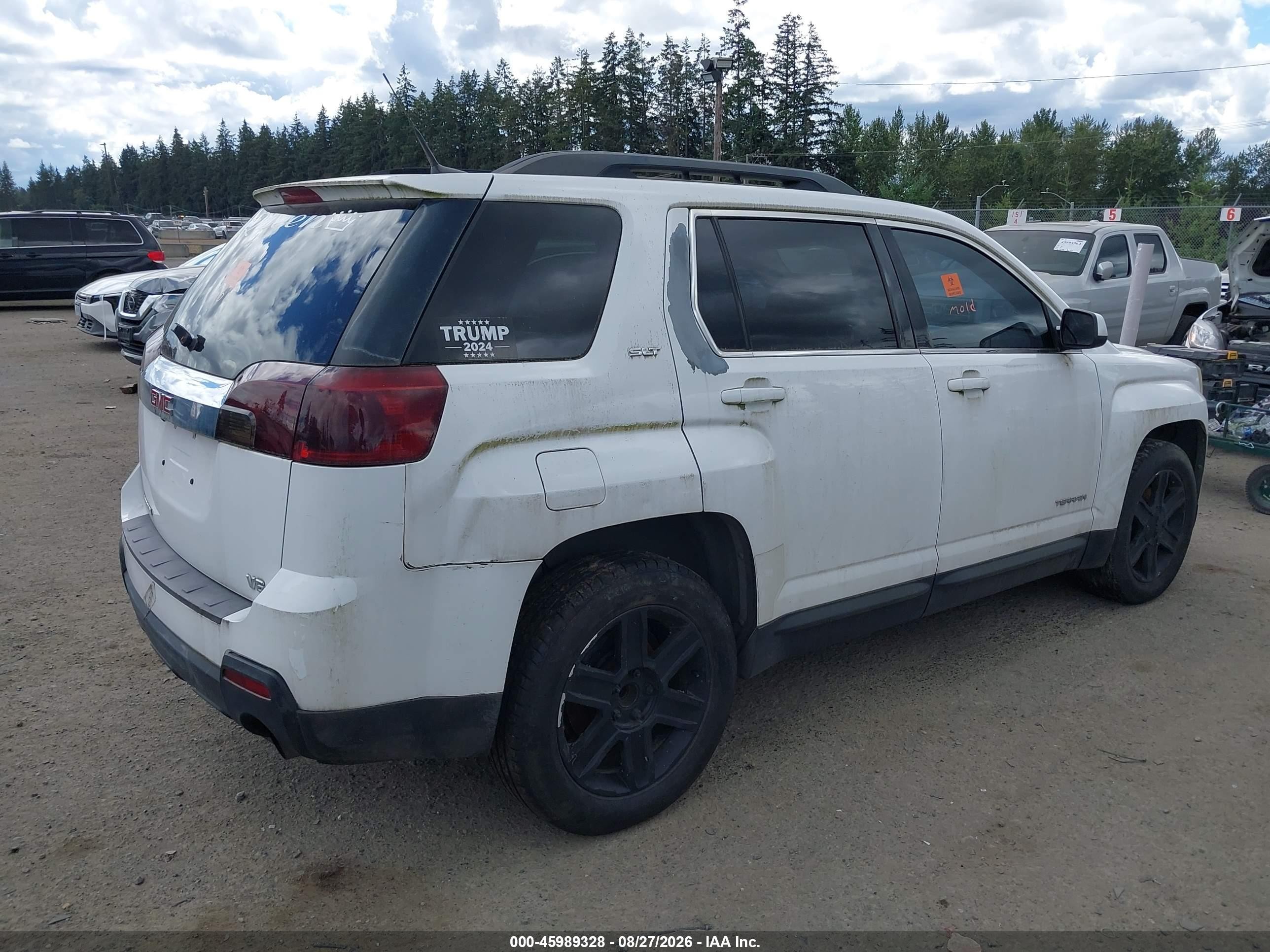 2010 Gmc Terrain Slt-1 White vin: 2CTFLFEY2A6360709