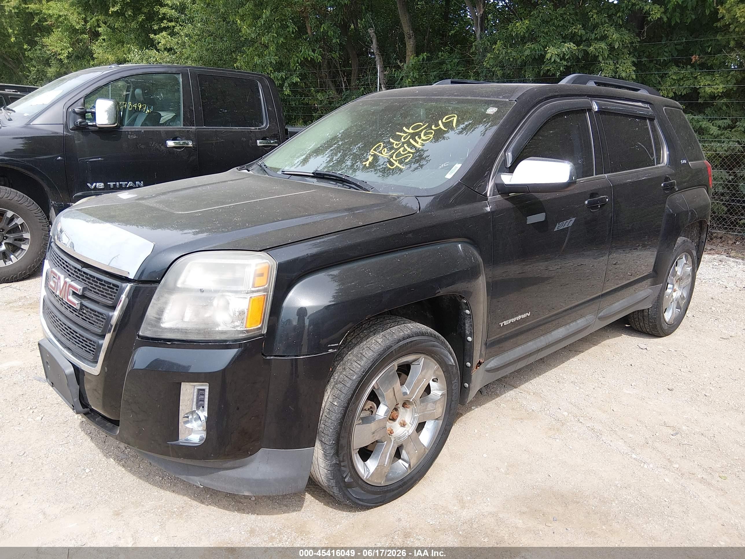 2010 Gmc Terrain Slt-1 Black vin: 2CTFLFEY4A6236117
